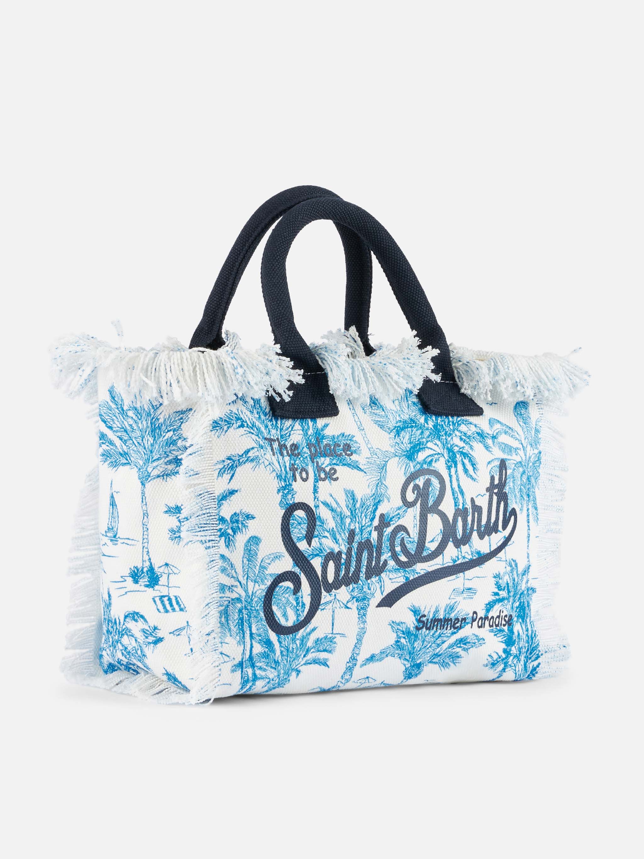 Borsa Colette in canvas di cotone con stampa toile de jouy - Image 4