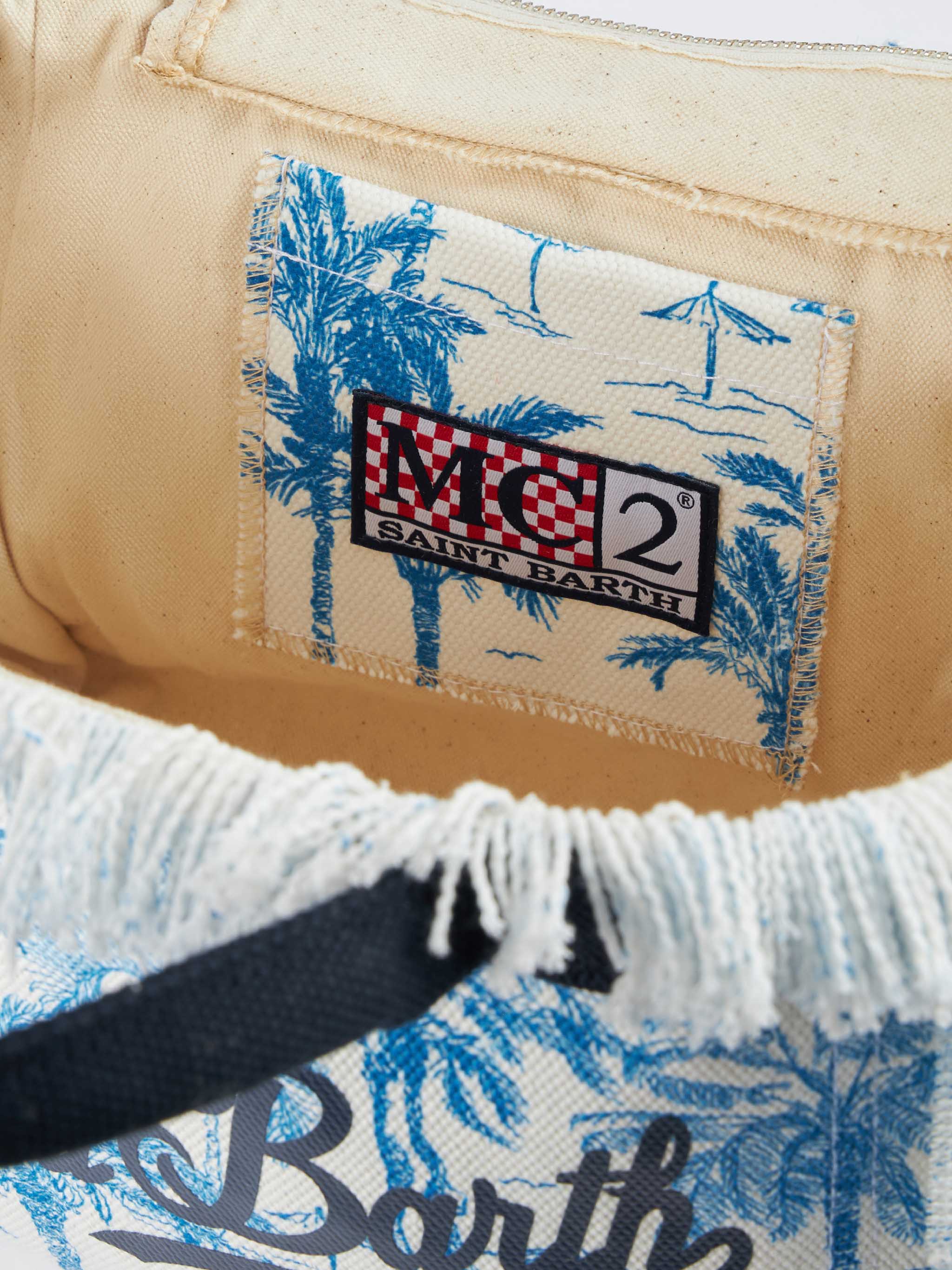 Borsa Colette in canvas di cotone con stampa toile de jouy - Image 5