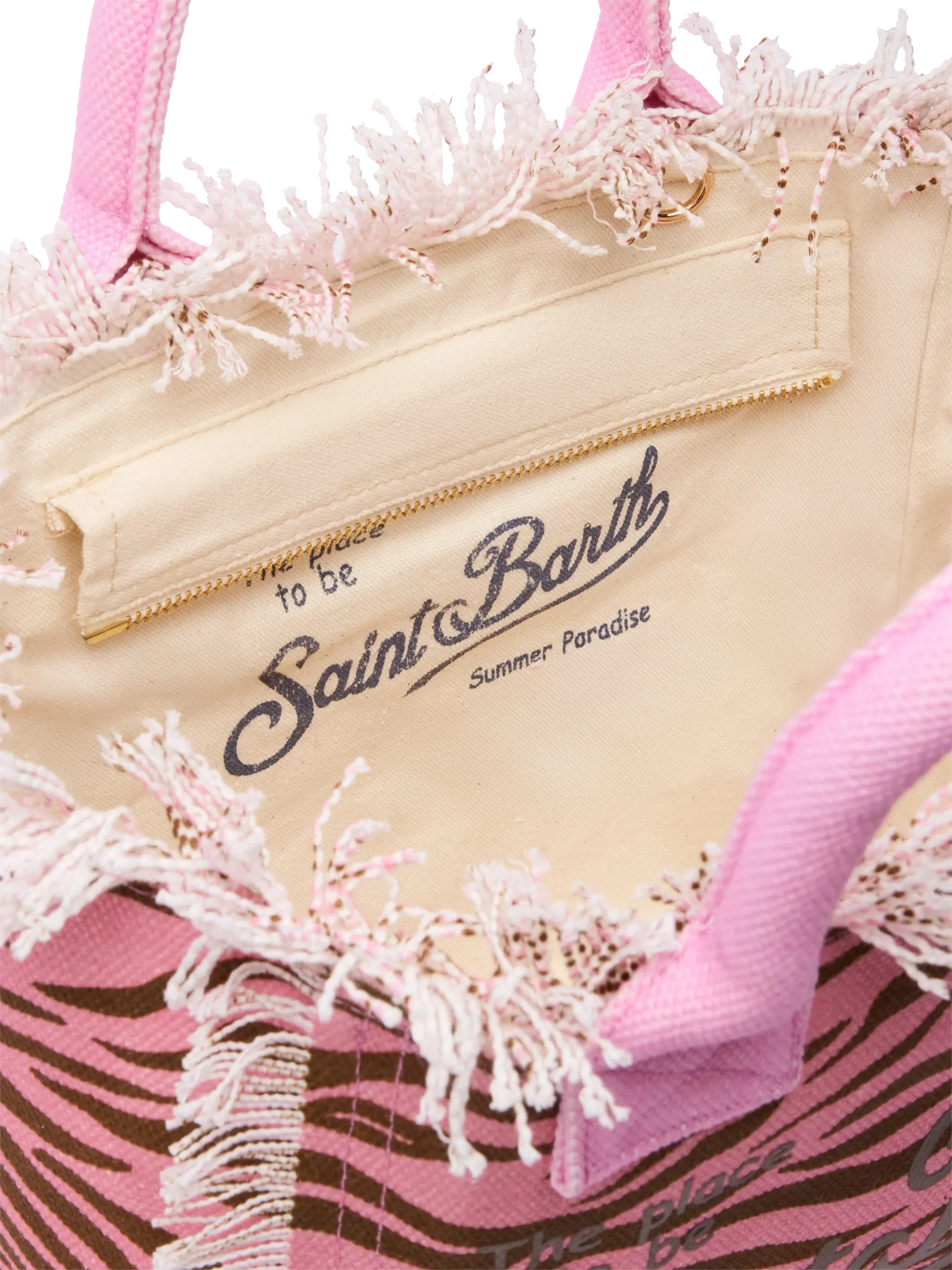 Borsa Colette in canvas di cotone con stampa zebrata - Image 5