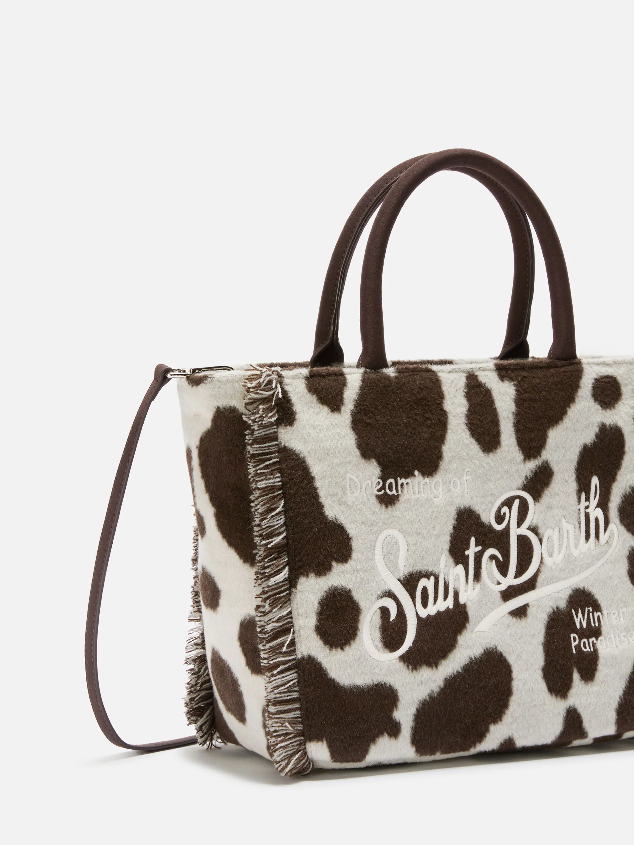 Borsa Colette Felt stampa cow - Image 3