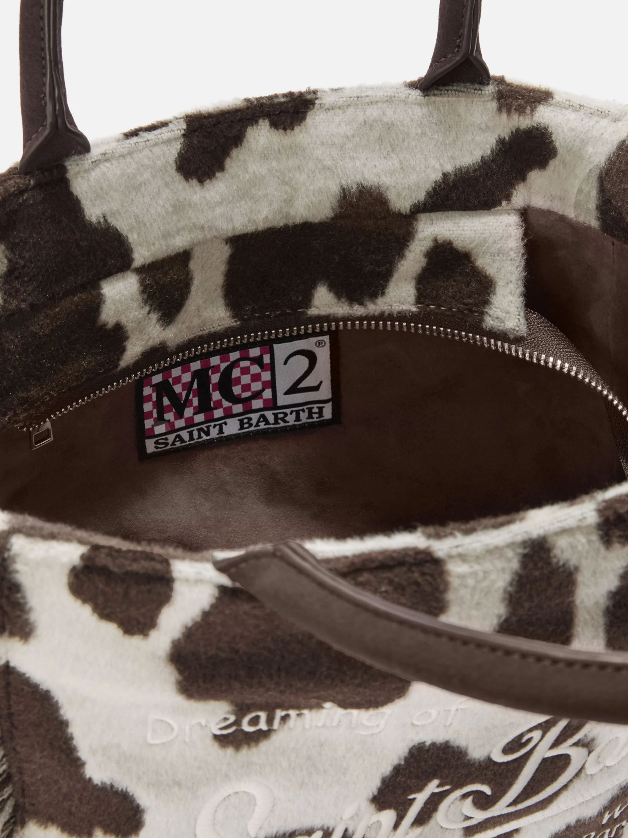 Borsa Colette Felt stampa cow - Image 5