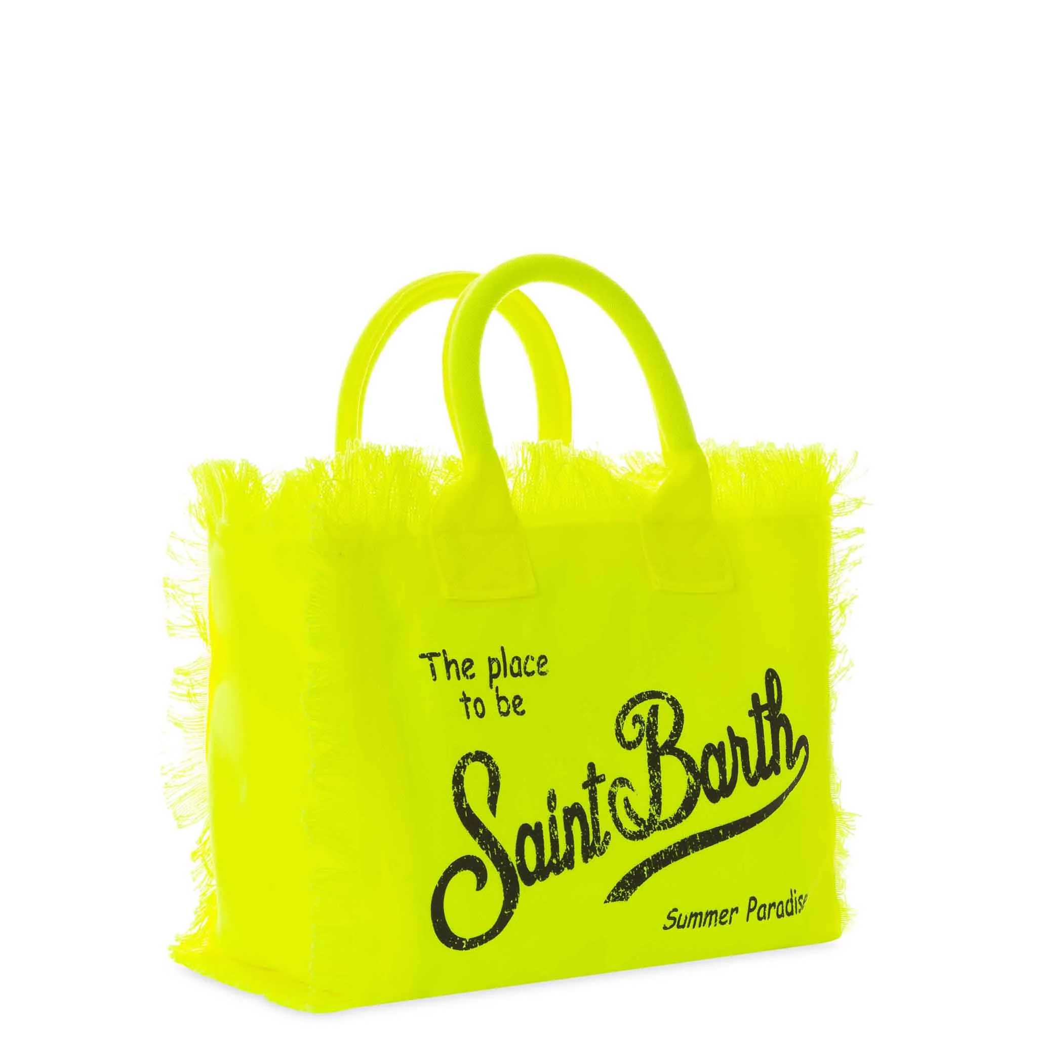 Borsa Colette in canvas di cotone giallo fluo - Image 3