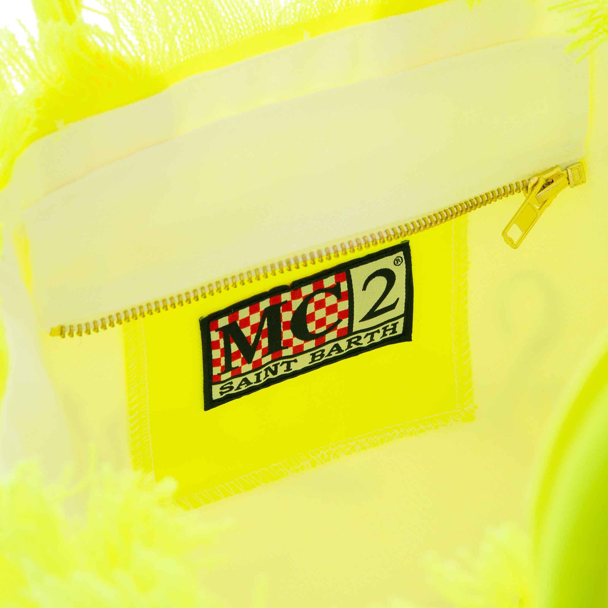 Borsa Colette in canvas di cotone giallo fluo - Image 4