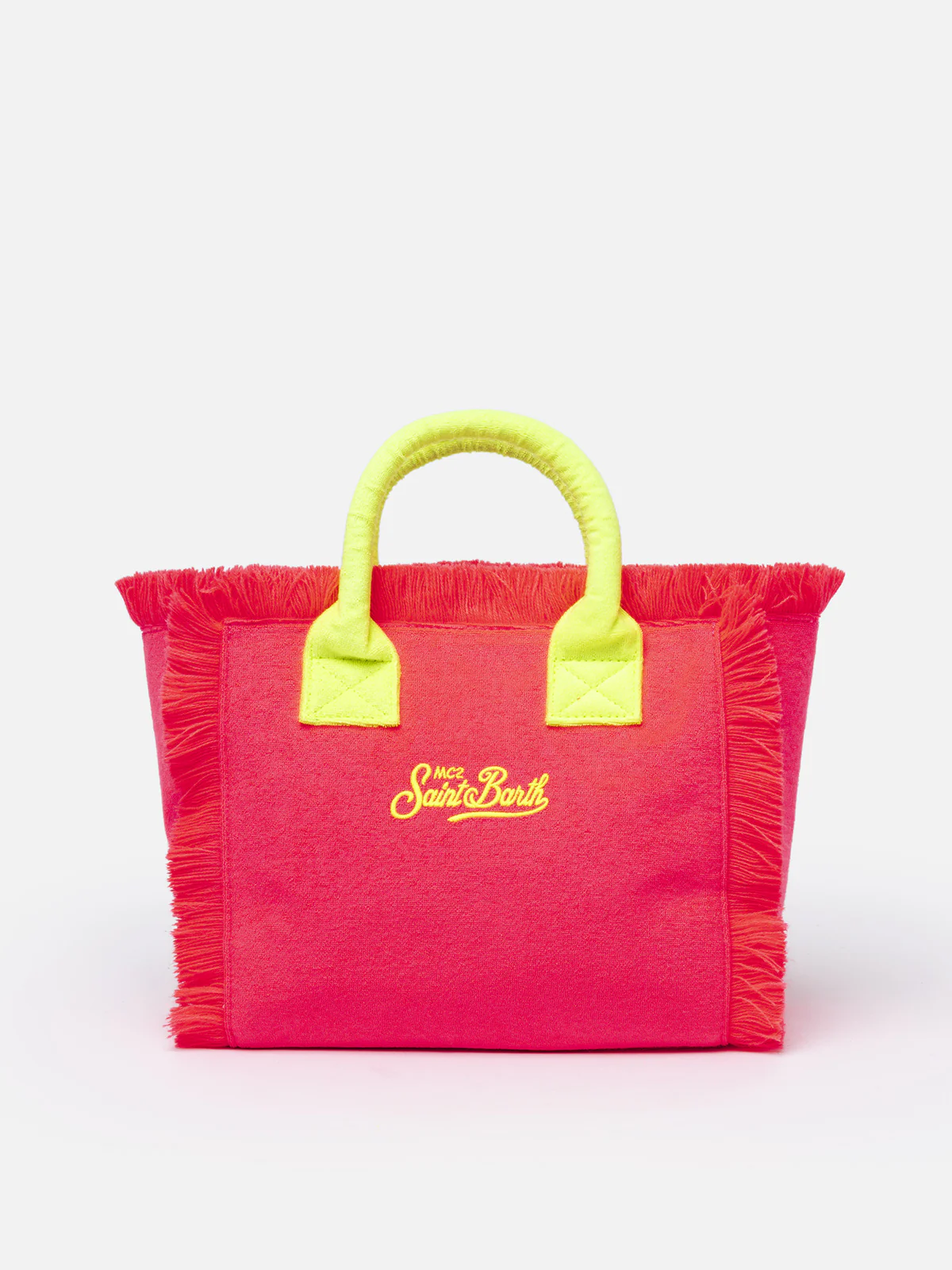 Borsa Colette in spugna fucsia con logo Saint Barth - Image 3