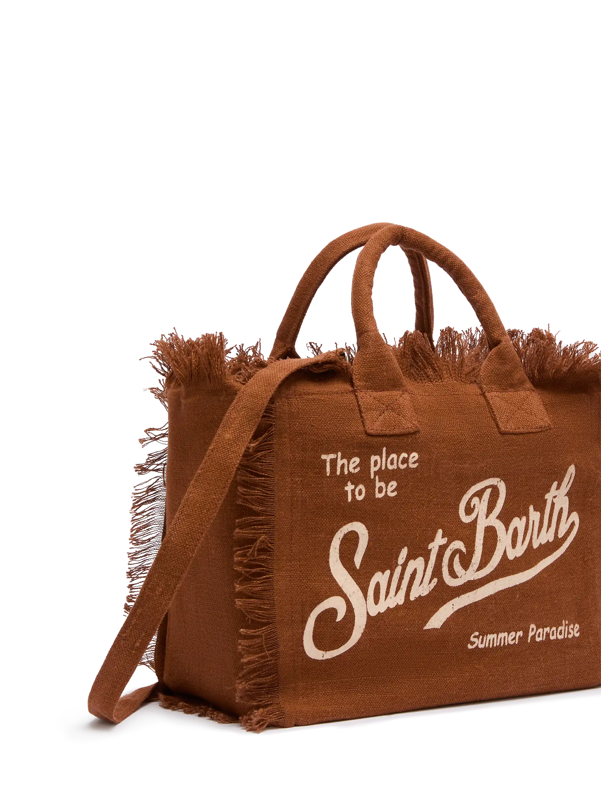 Borsa Colette in 100% LINO marrone - Image 3