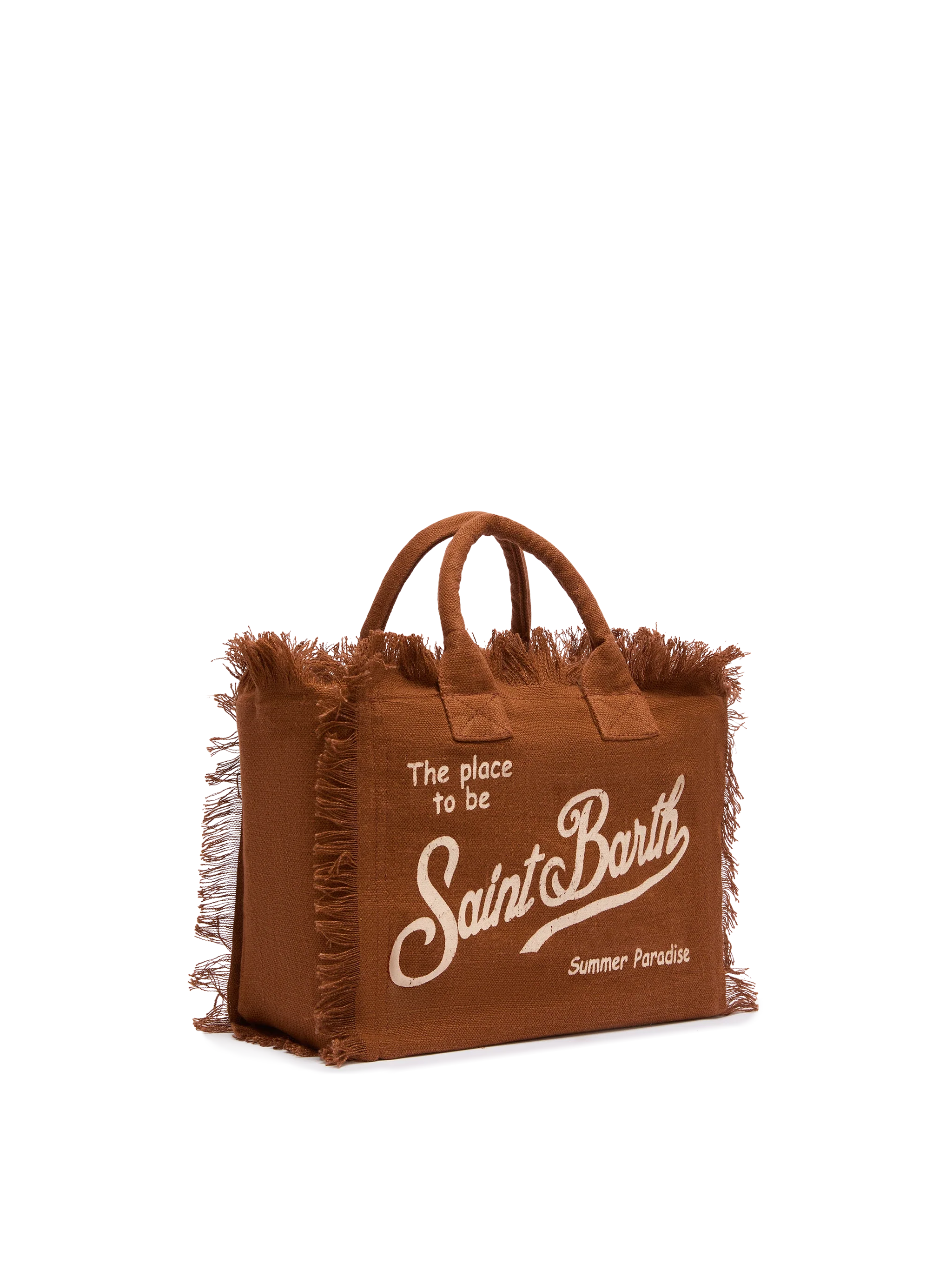 Borsa Colette in 100% LINO marrone - Image 4
