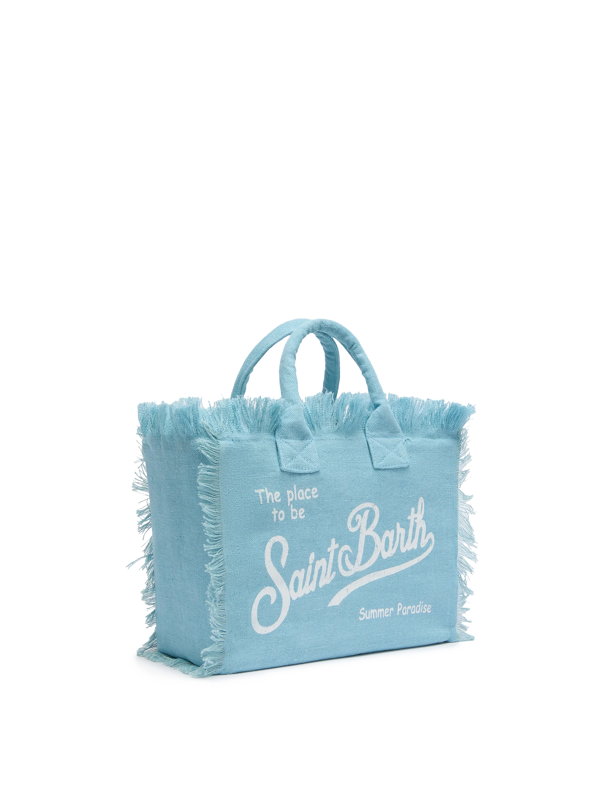 Borsa Colette in 100% LINO azzurro - Image 3