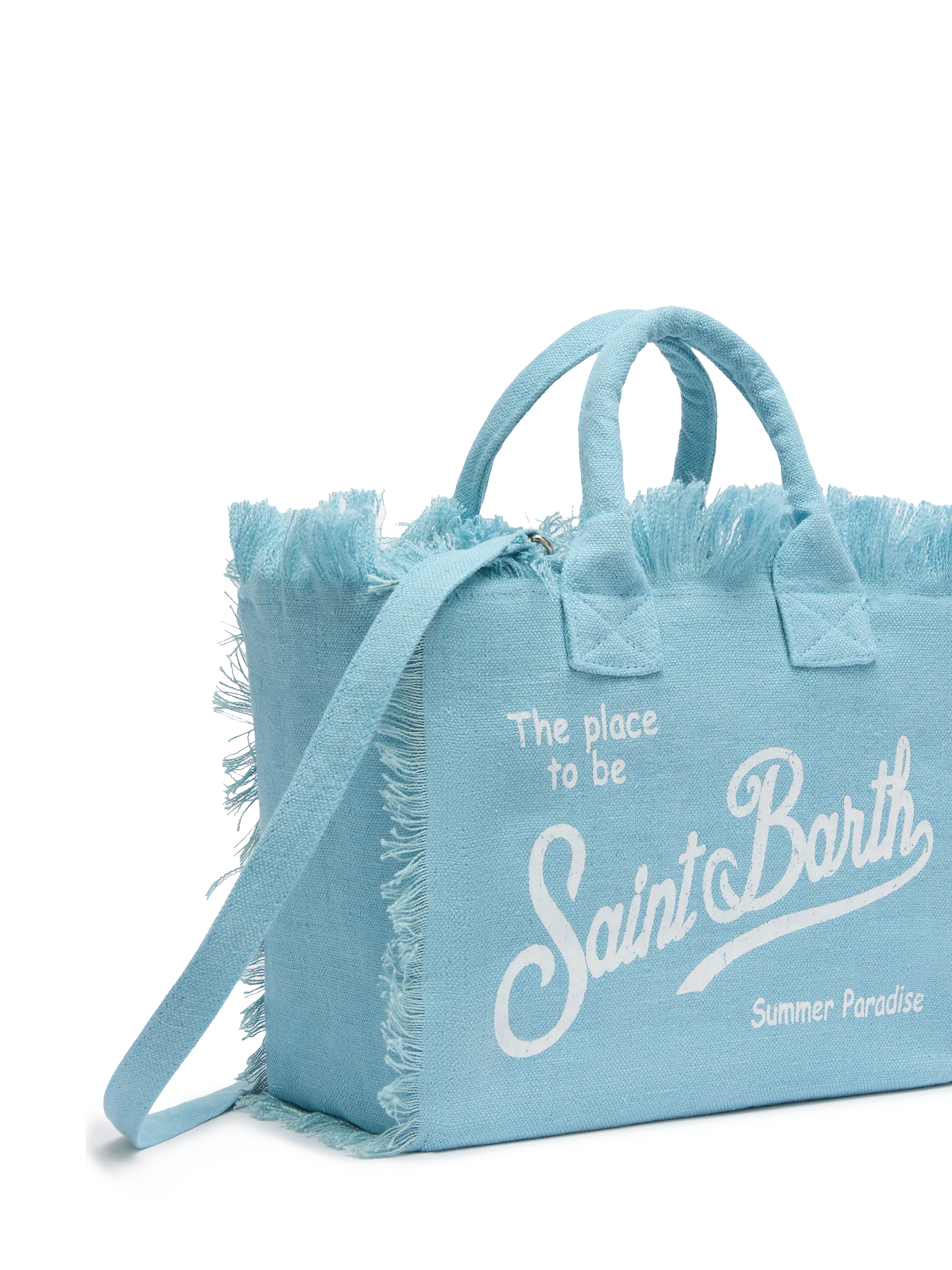 Borsa Colette in 100% LINO azzurro - Image 4