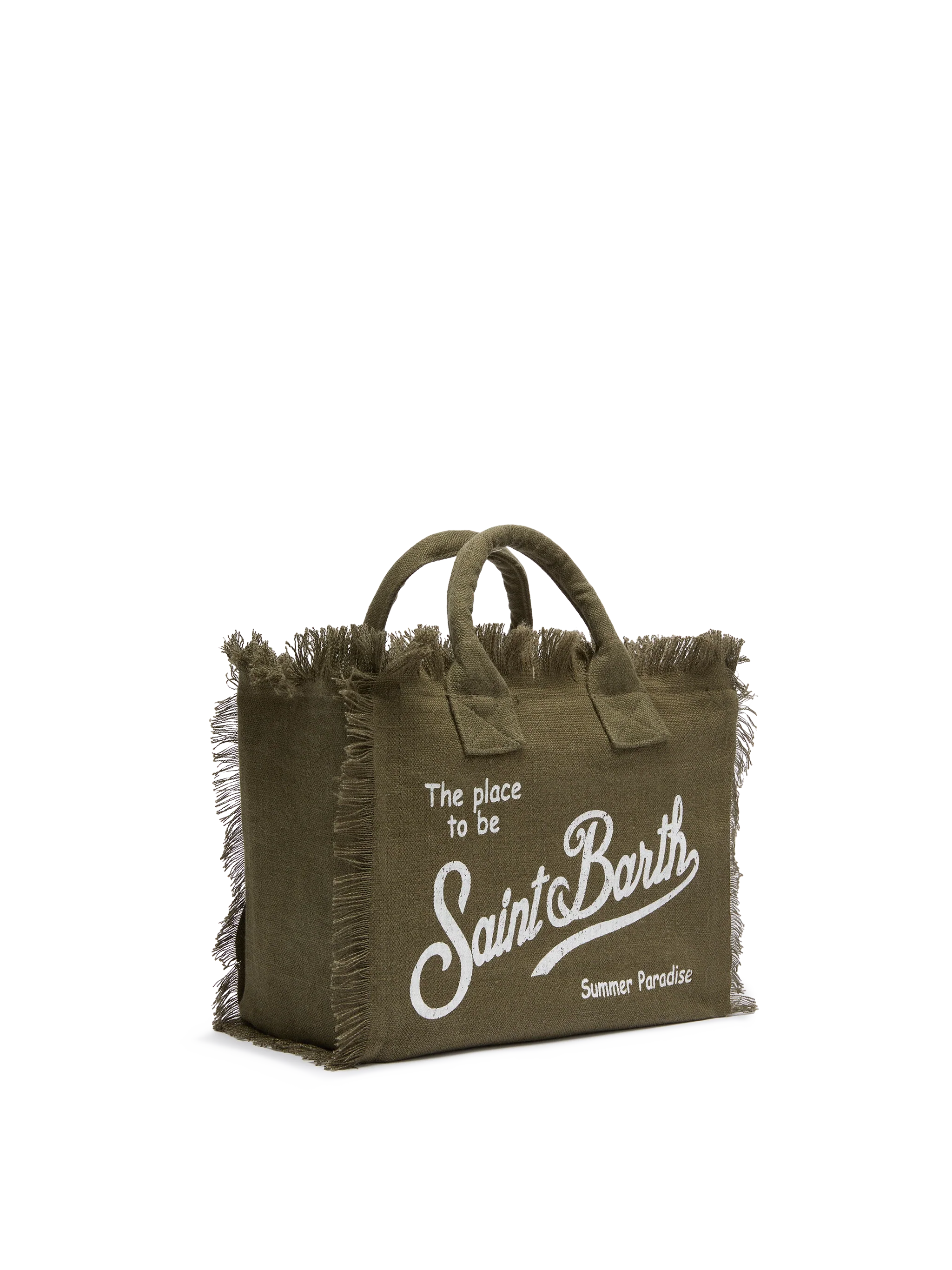 Borsa Colette in 100% LINO verde militare - Image 3