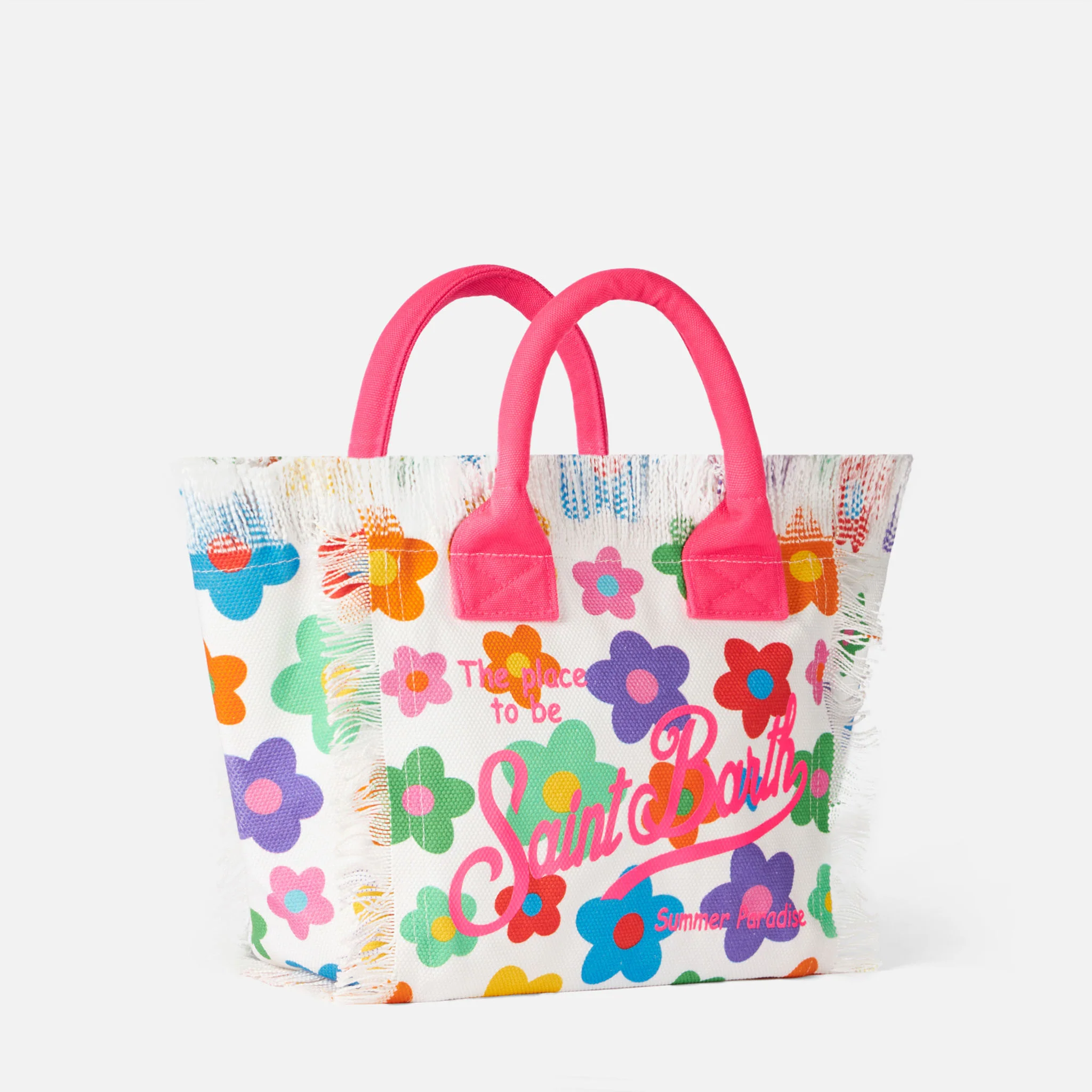 Borsa Colette in canvas stampa fiori multicolore - Image 3