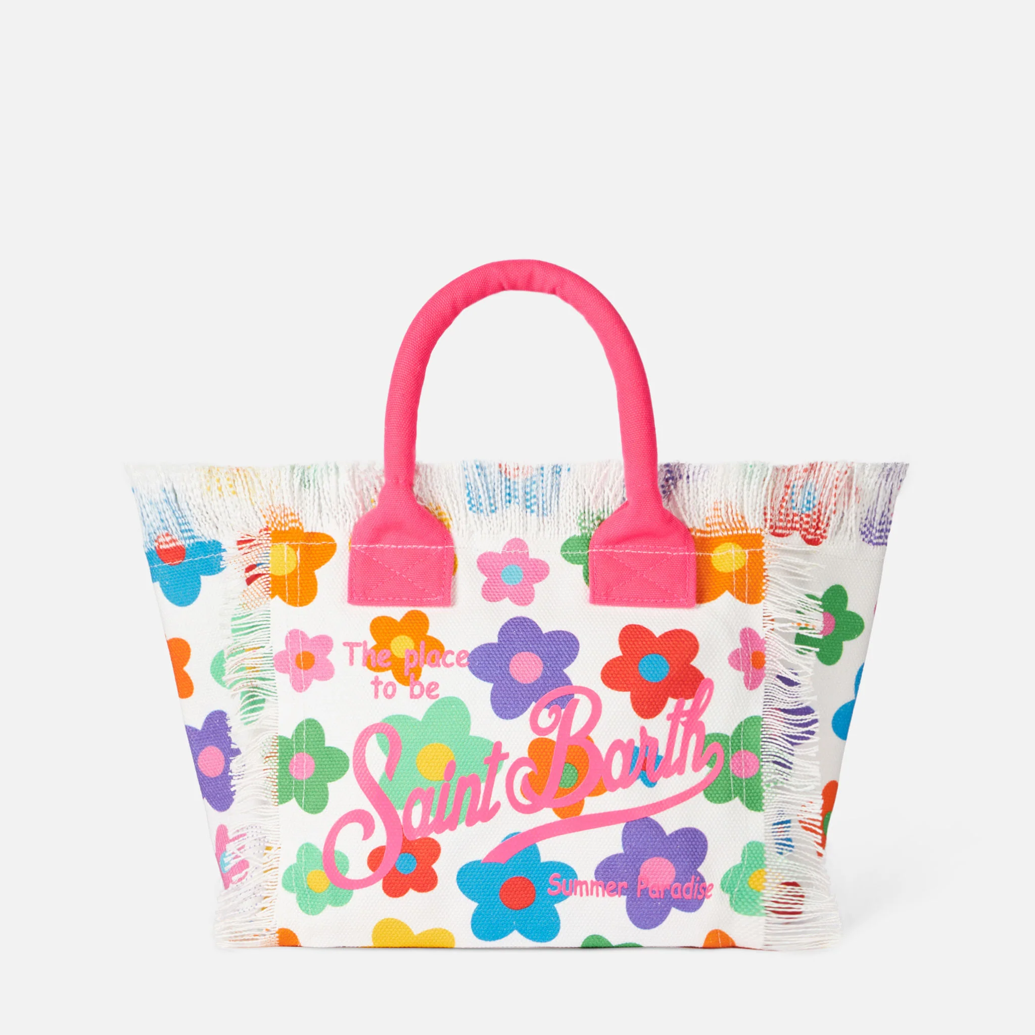 Borsa Colette in canvas stampa fiori multicolore - Image 5