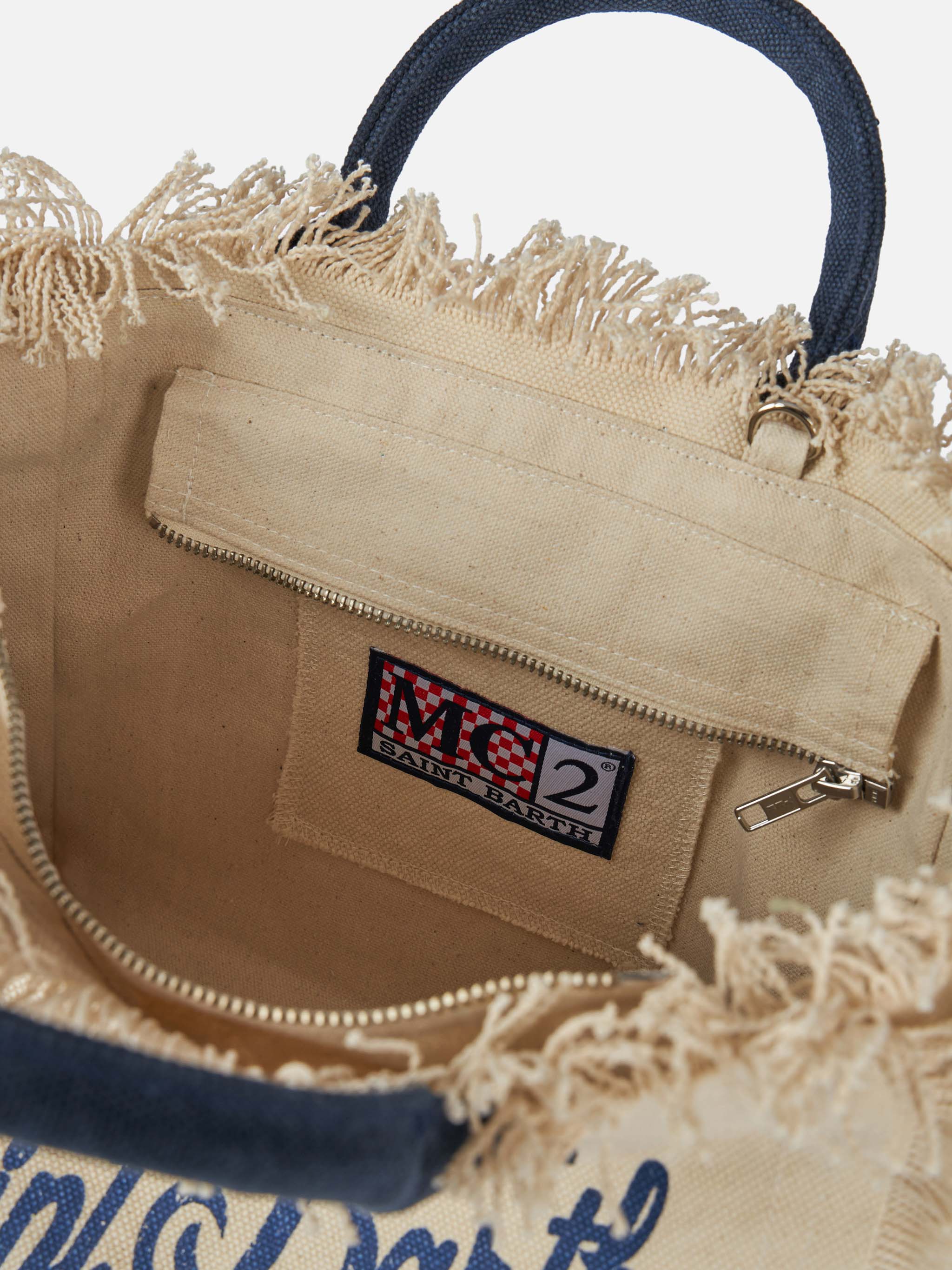 Borsa Colette in canvas di cotone bianco sporco - Image 5