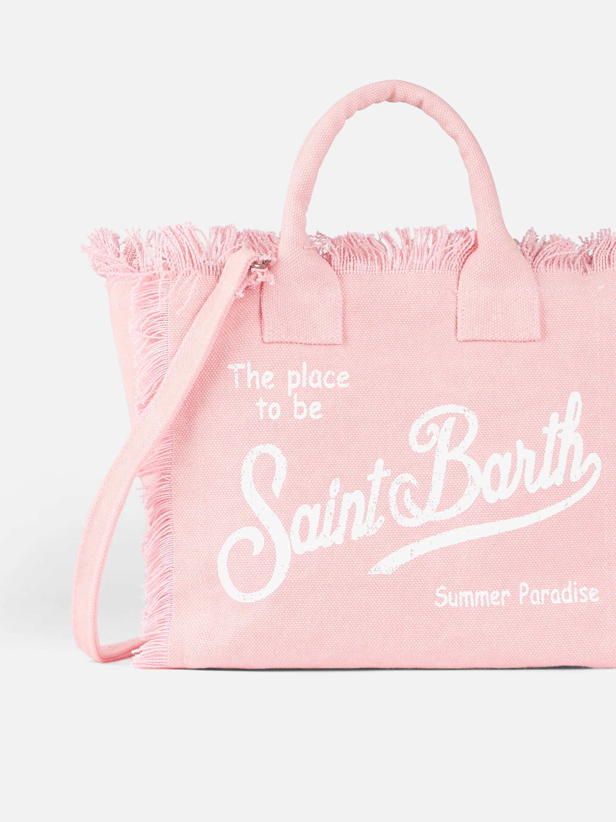 Borsa Colette in canvas di cotone rosa - Image 3