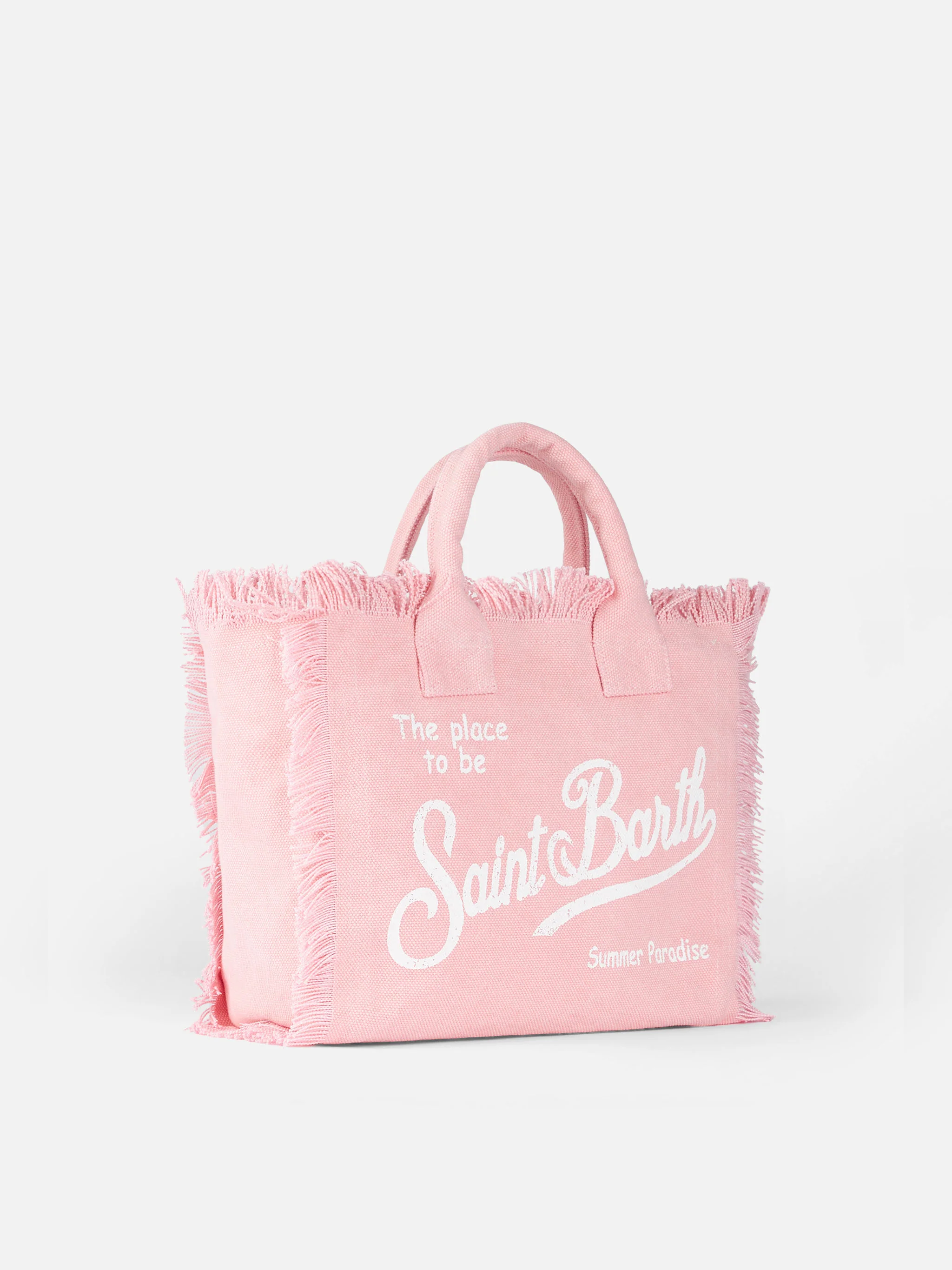 Borsa Colette in canvas di cotone rosa - Image 4