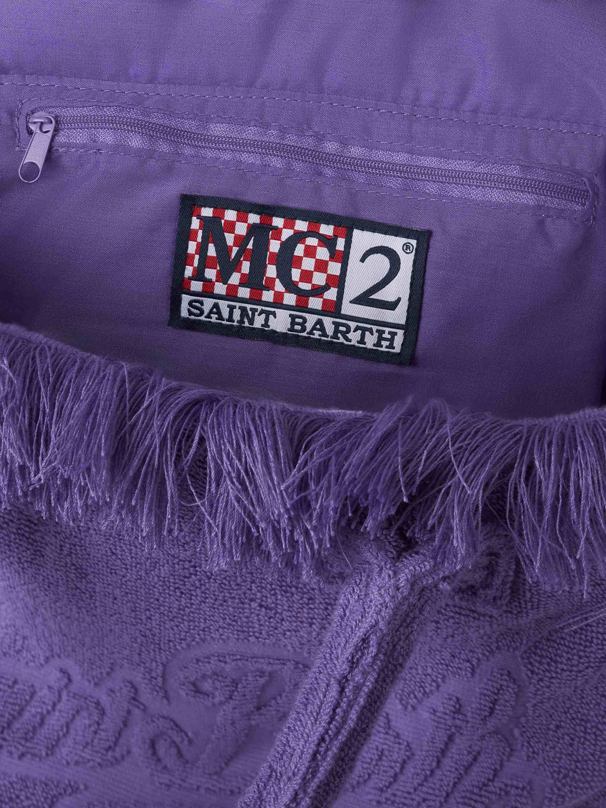 Borsa Colette in morbida spugna viola - Image 5