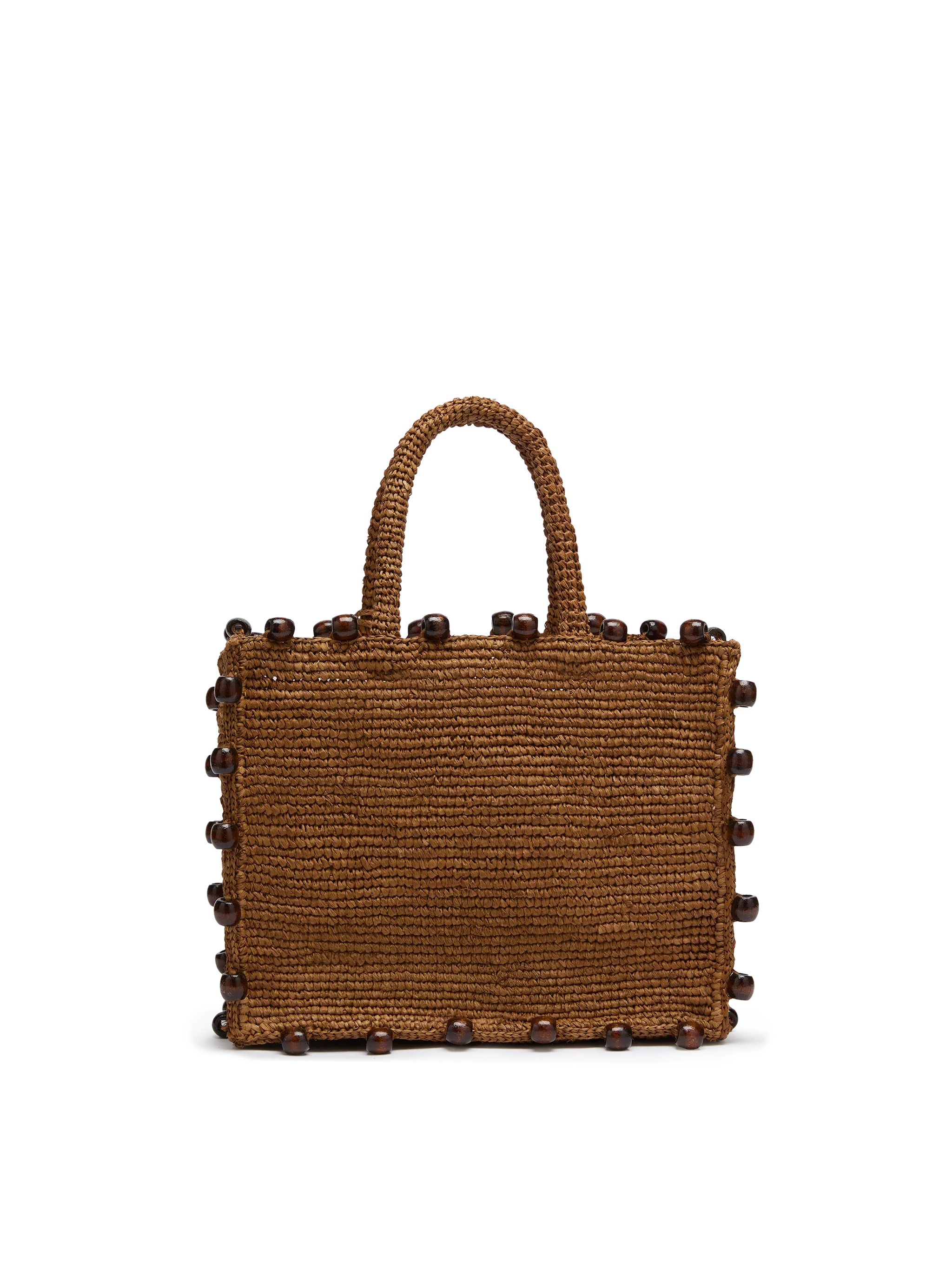 Borsa Colette in raffia con logo ricamato e perline applicate - Image 5