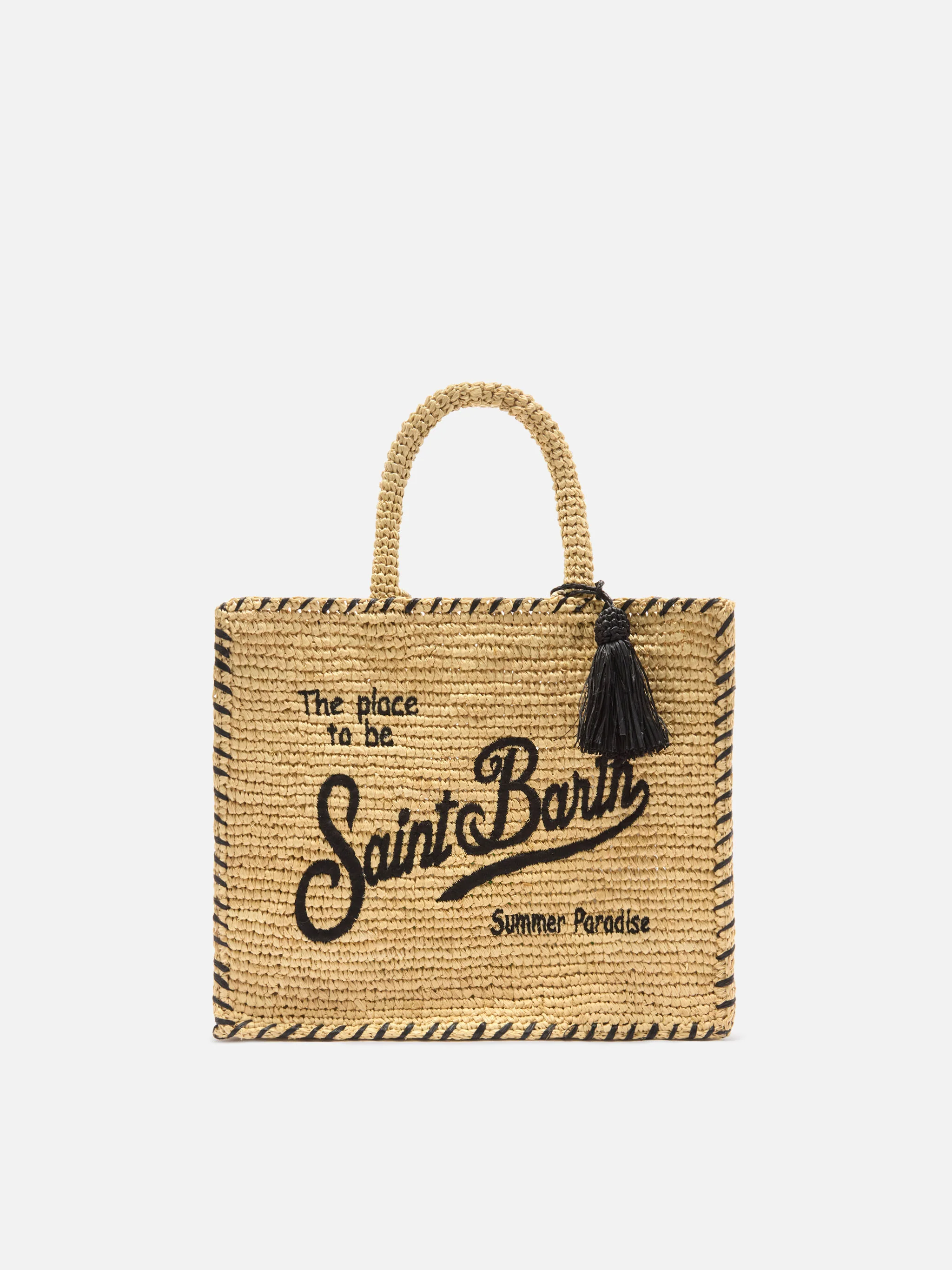 Top Handle Raffia Bags