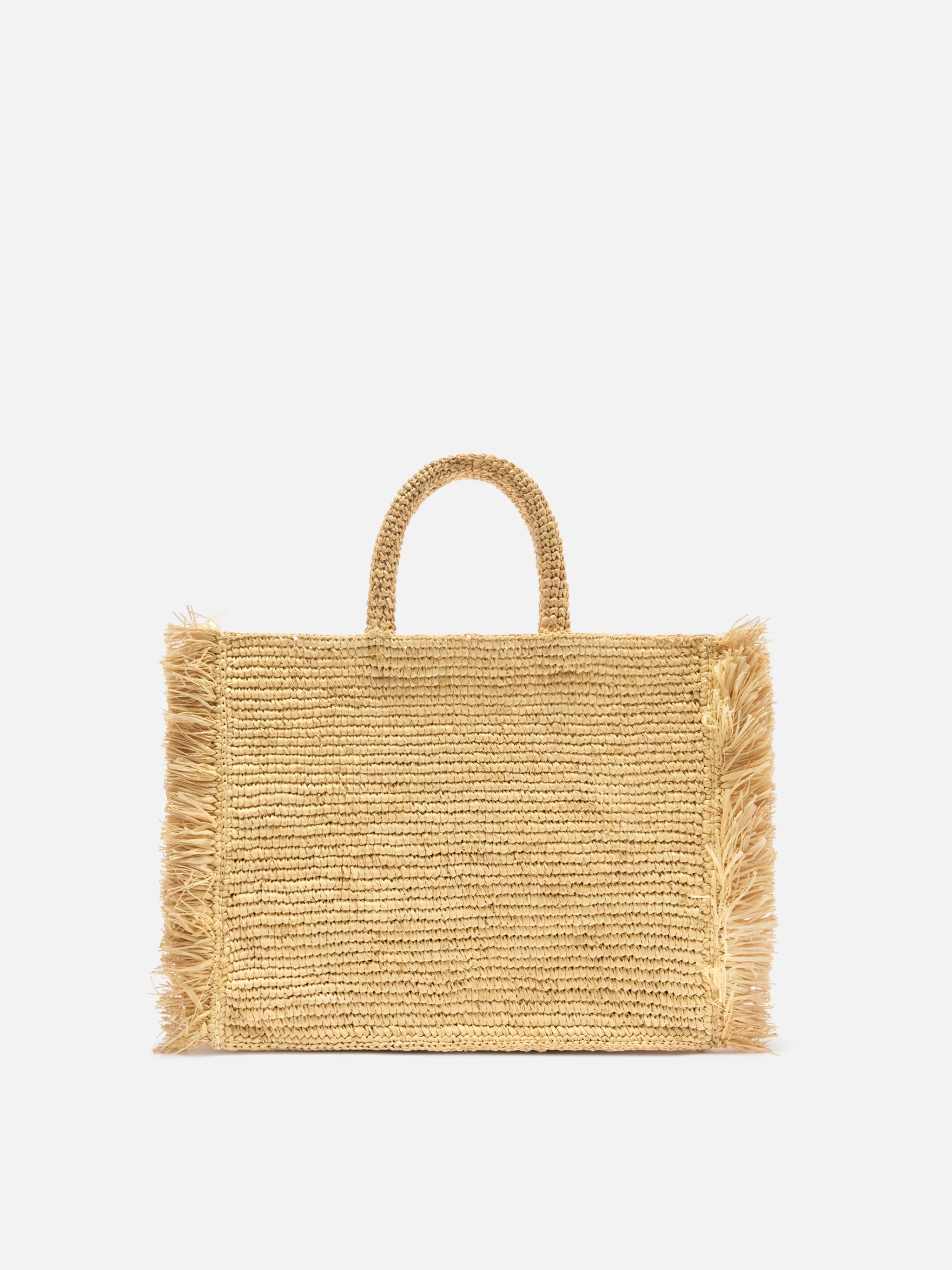 Borsa Colette in raffia con frange laterali - Image 4