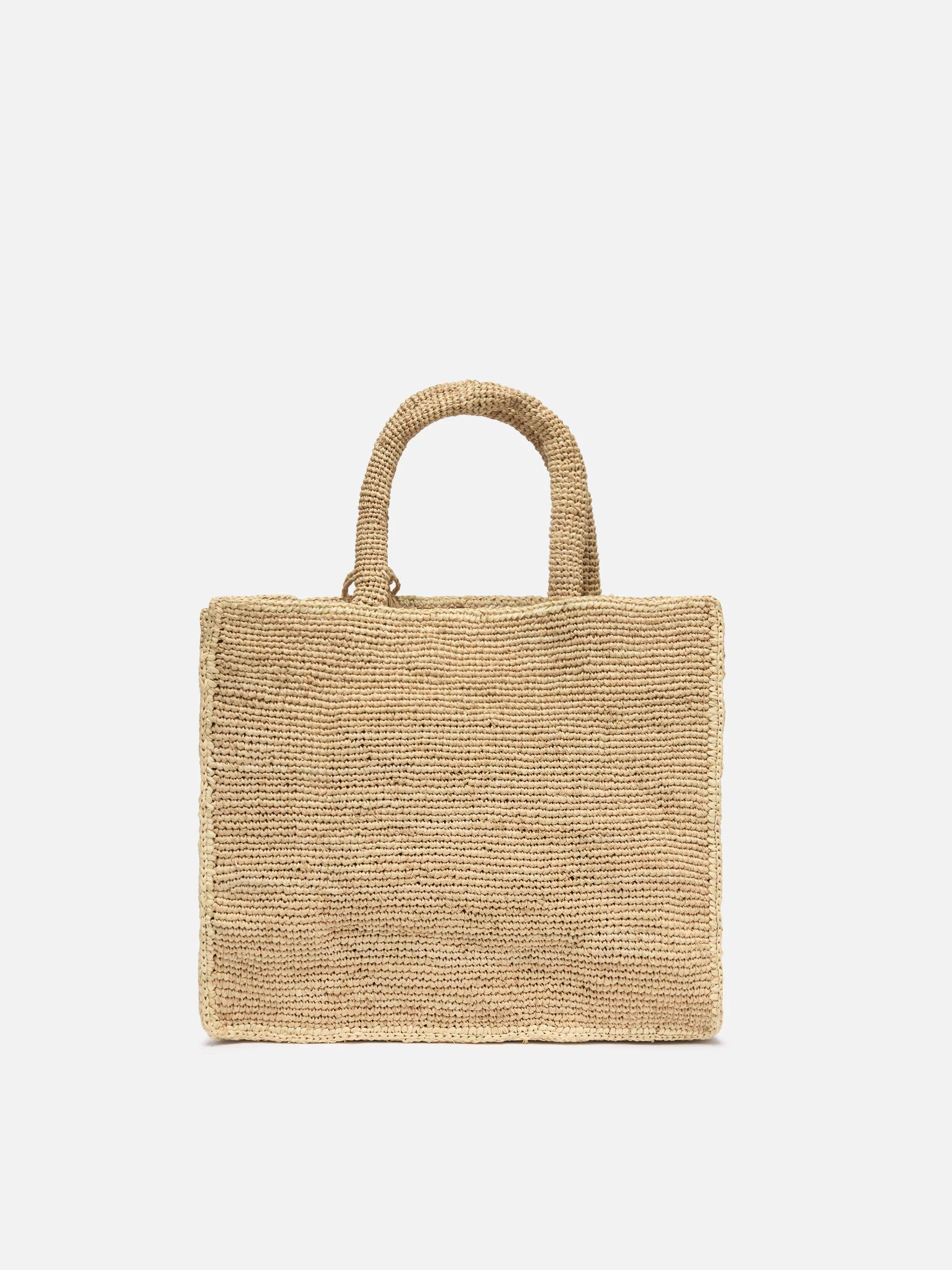 Borsa Colette in rafia con logo ricamato - Image 4