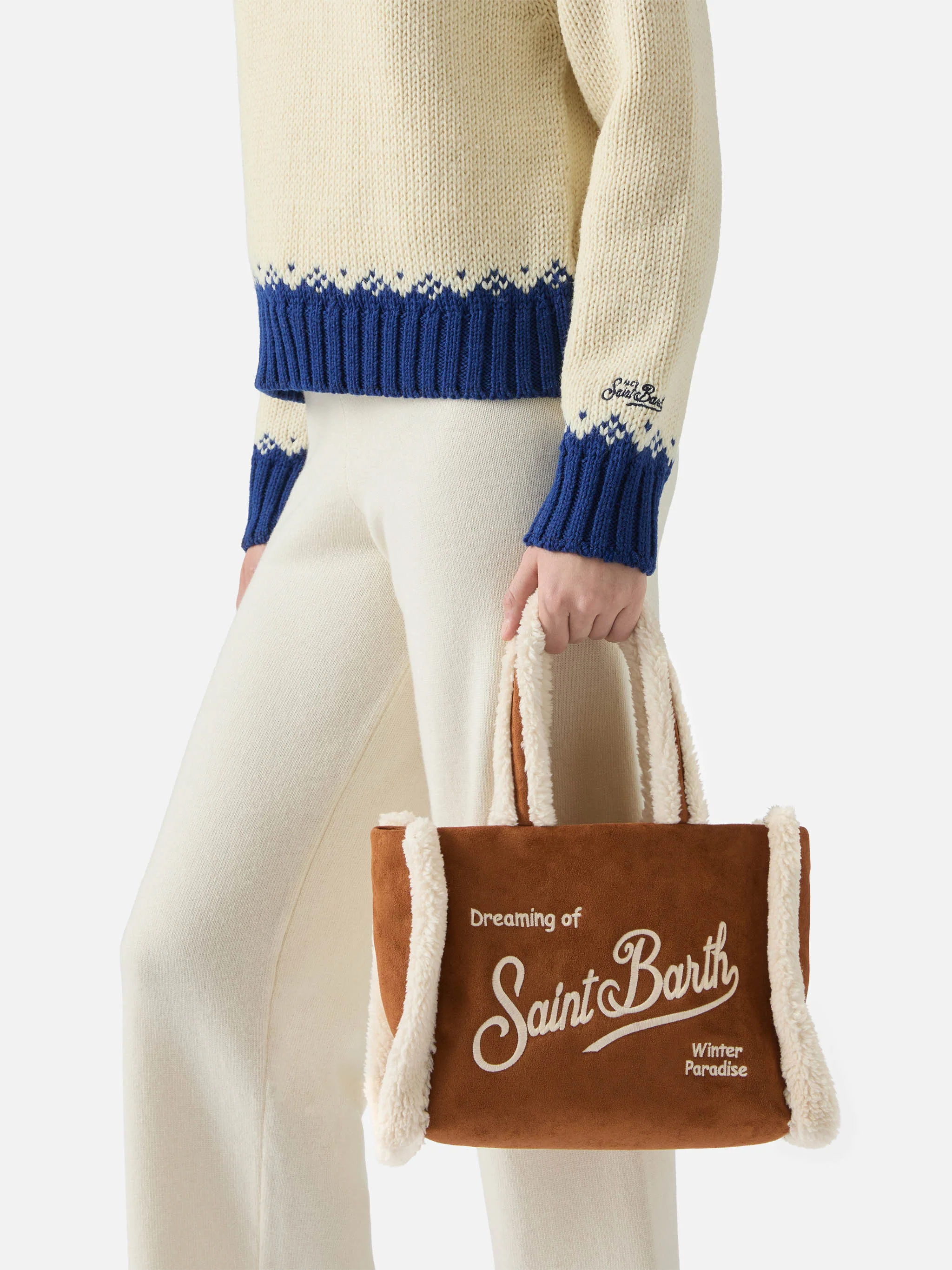 Borsa Colette Shearling cammello - Image 2