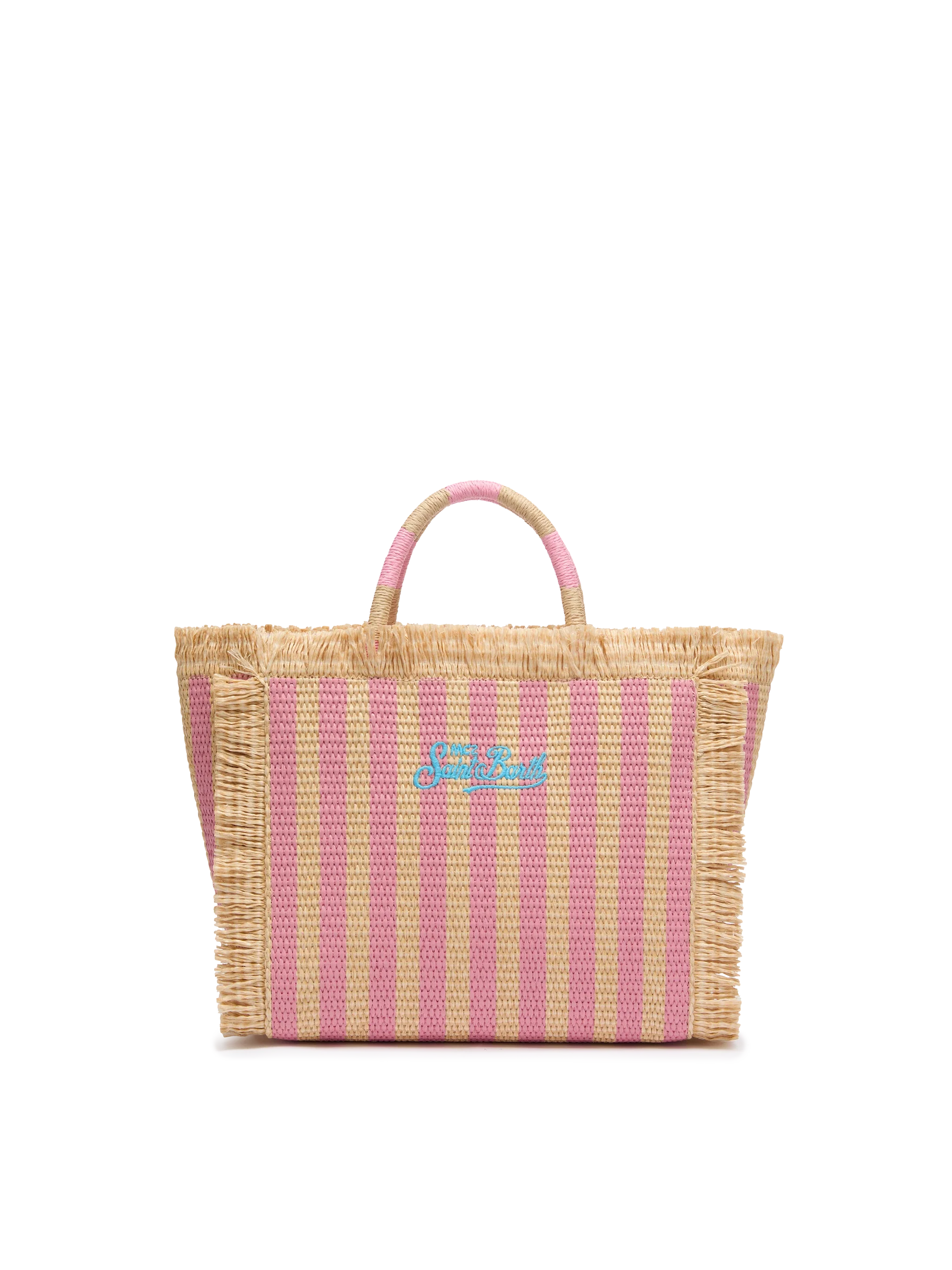 Borsa Colette effetto paglia con stampa a righe - Image 5