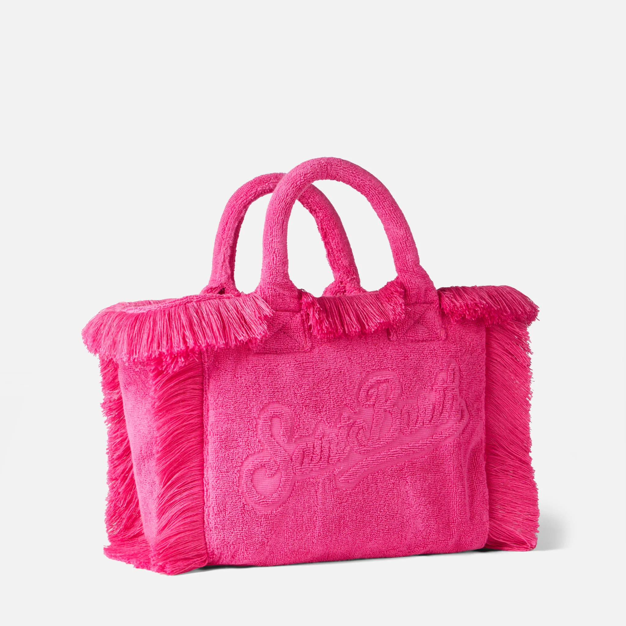 Borsa Colette in spugna fucsia con rilievo - Image 3