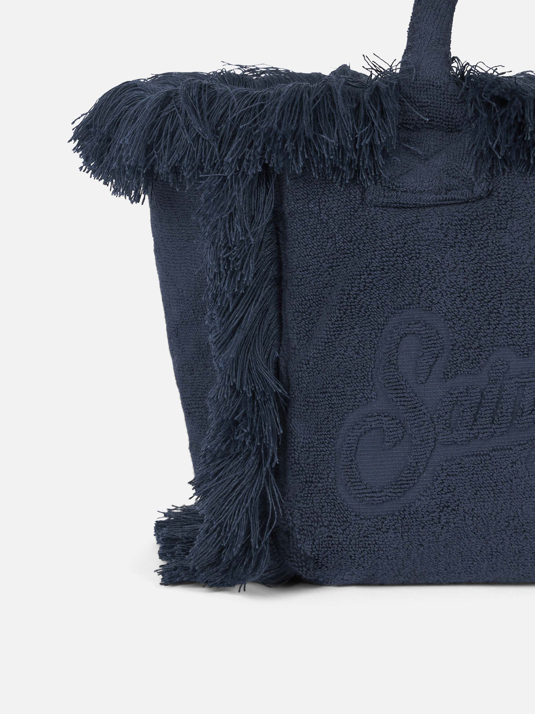 Borsa Colette in spugna blu navy con rilievo - Image 2