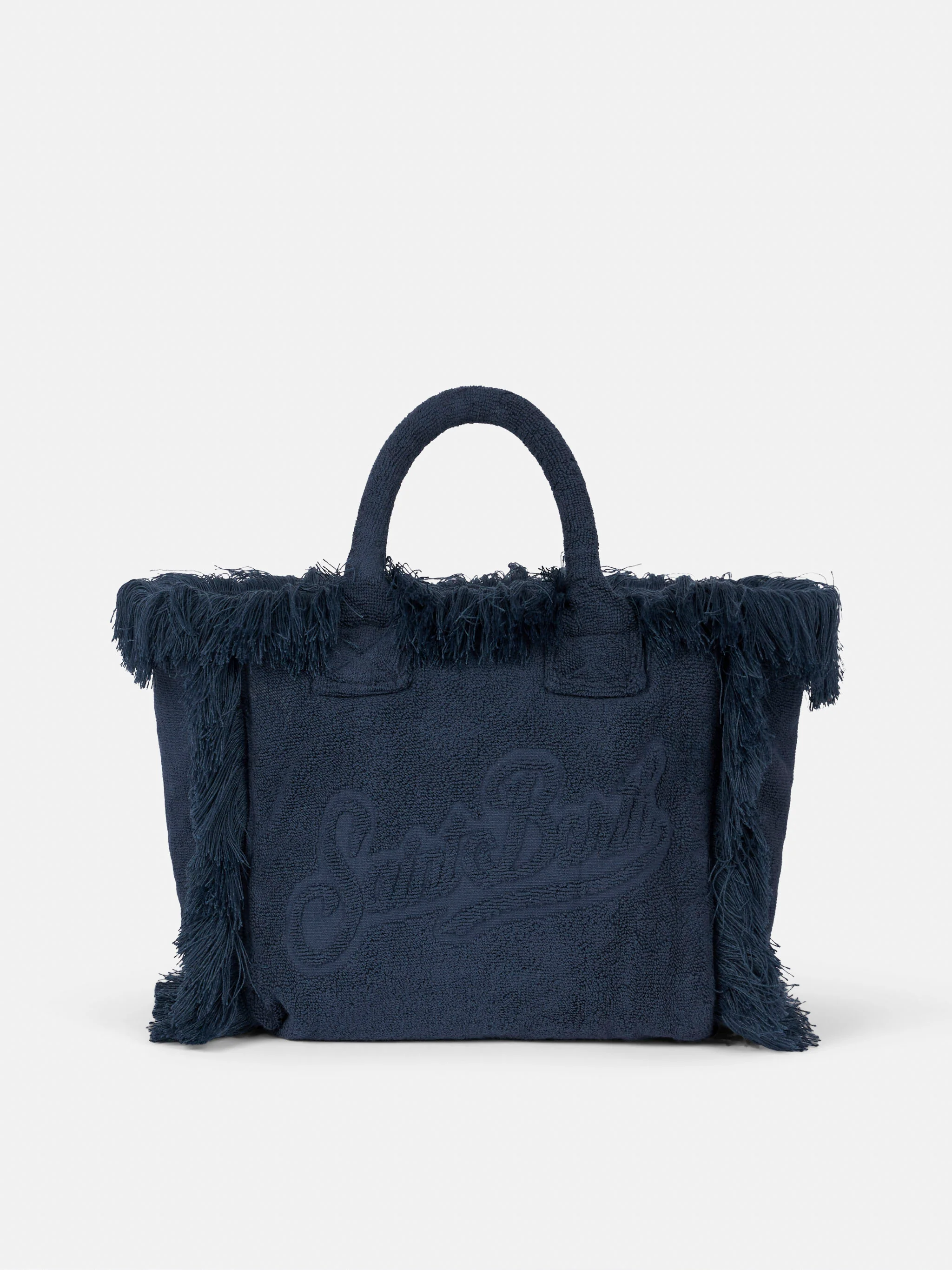 Borsa Colette in spugna blu navy con rilievo - Image 4