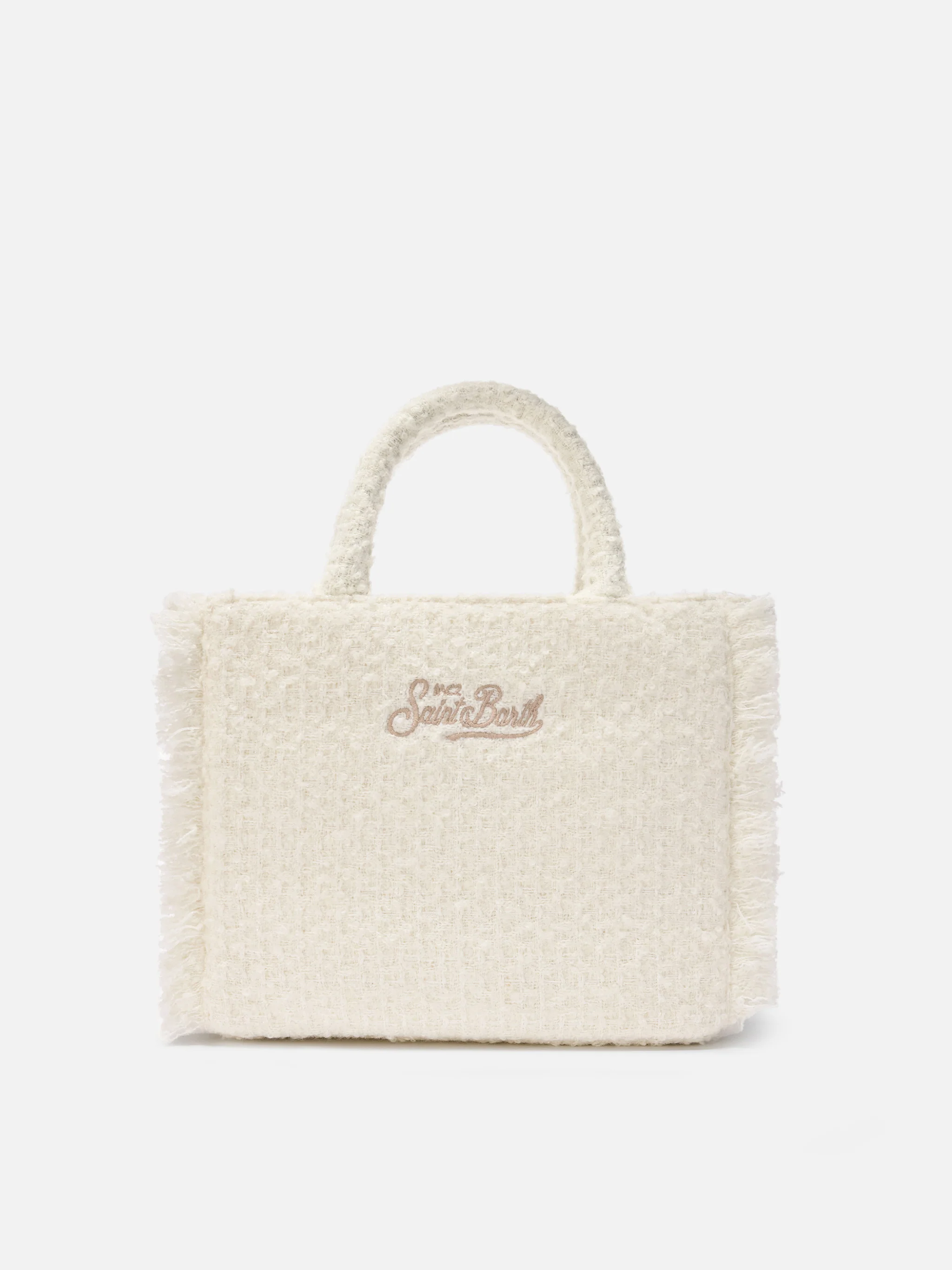 Borsa a mano Colette Tweed in misto lana bianca - Image 3