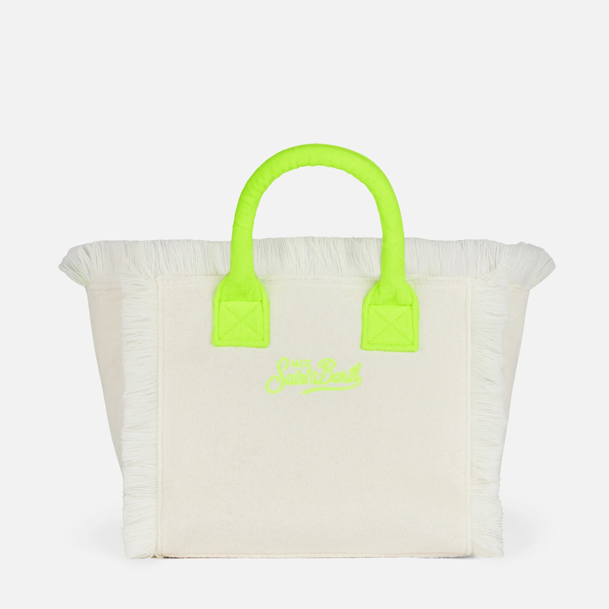 Borsa Colette in spugna bianca con logo Saint Barth - Image 3
