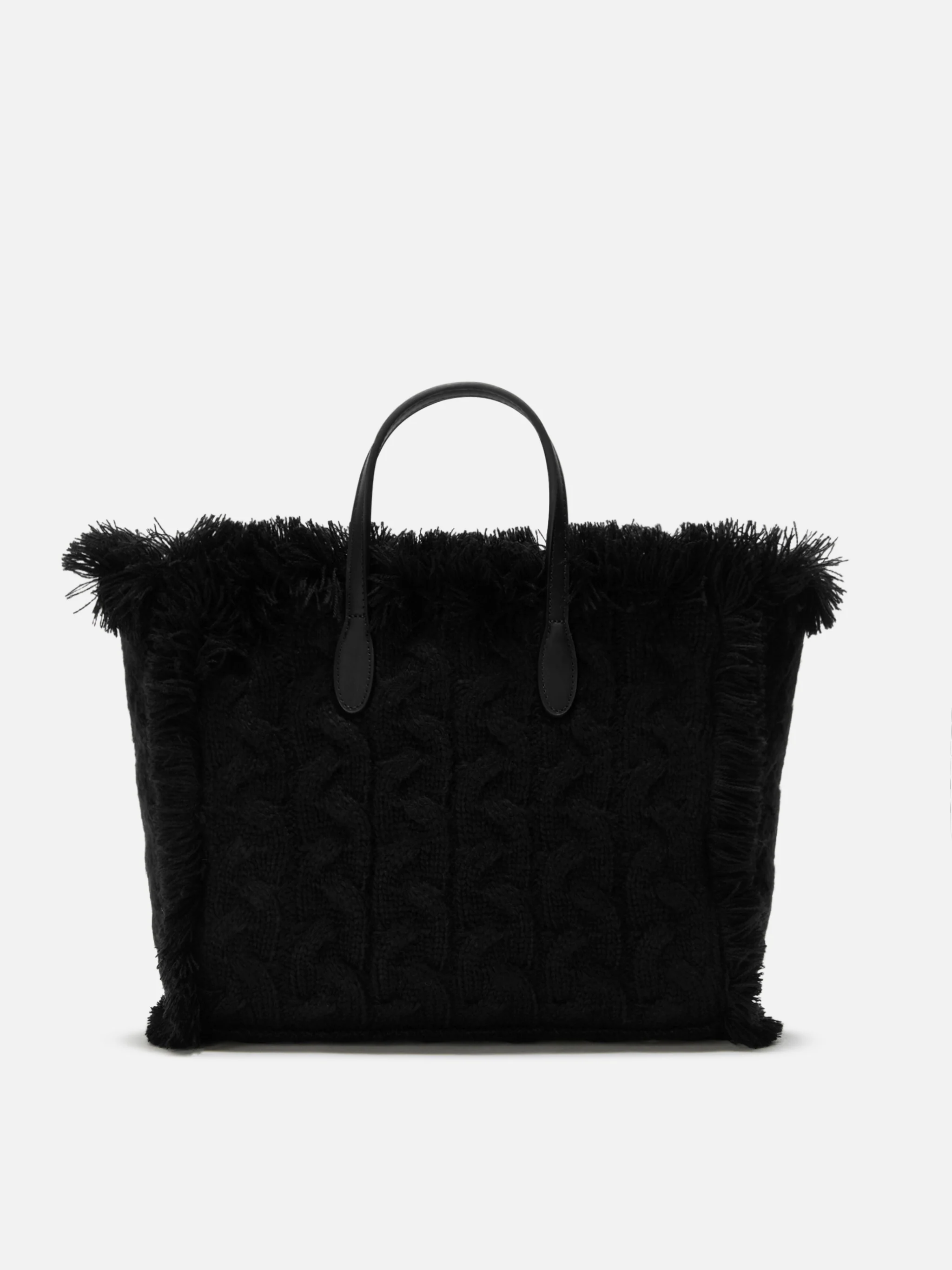 Borsa a mano Colette Wool Braid a trecce nera con strass - Image 4