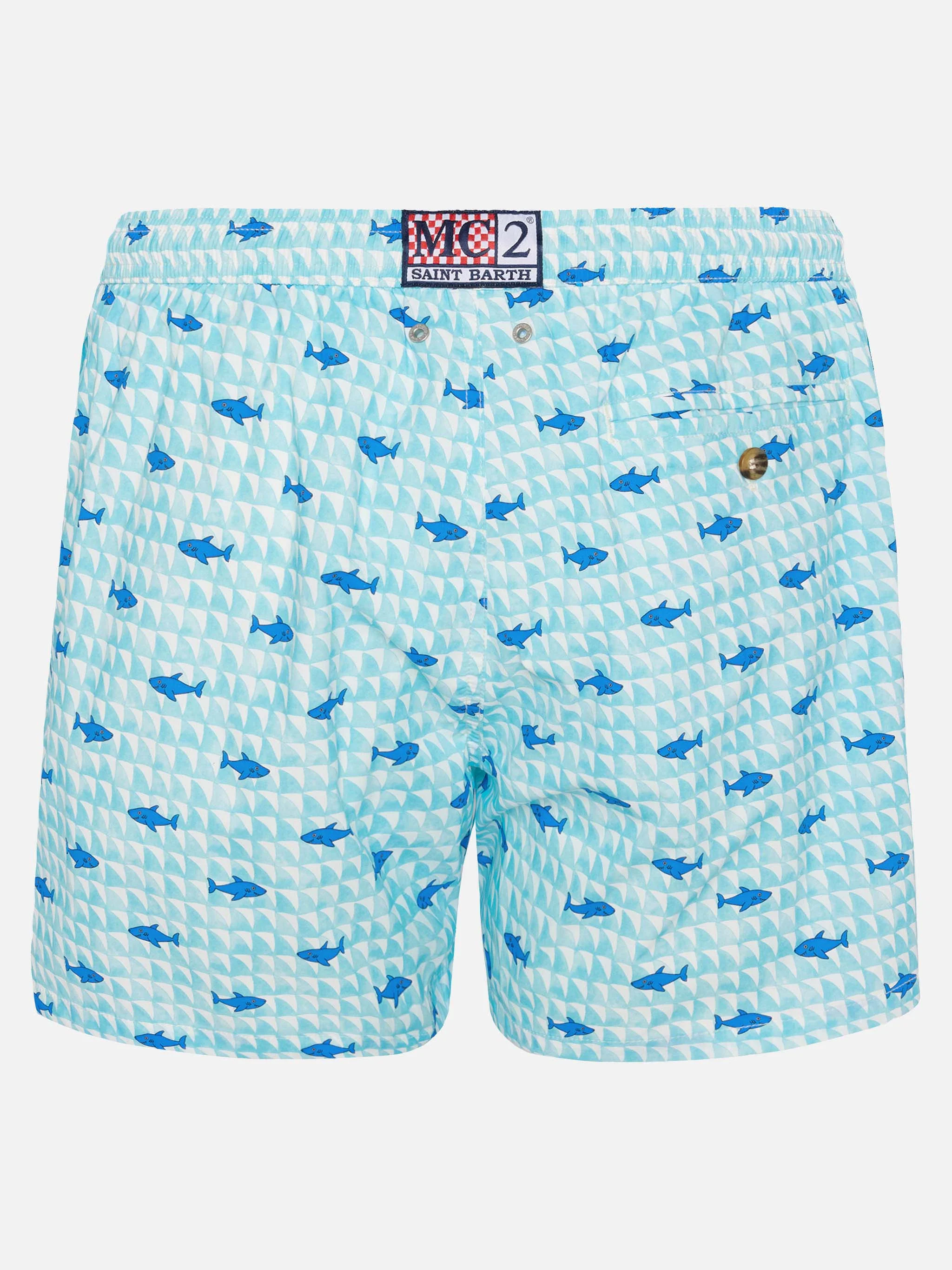 Costume mare Comfort Light con stampa pinna di squalo - Image 2