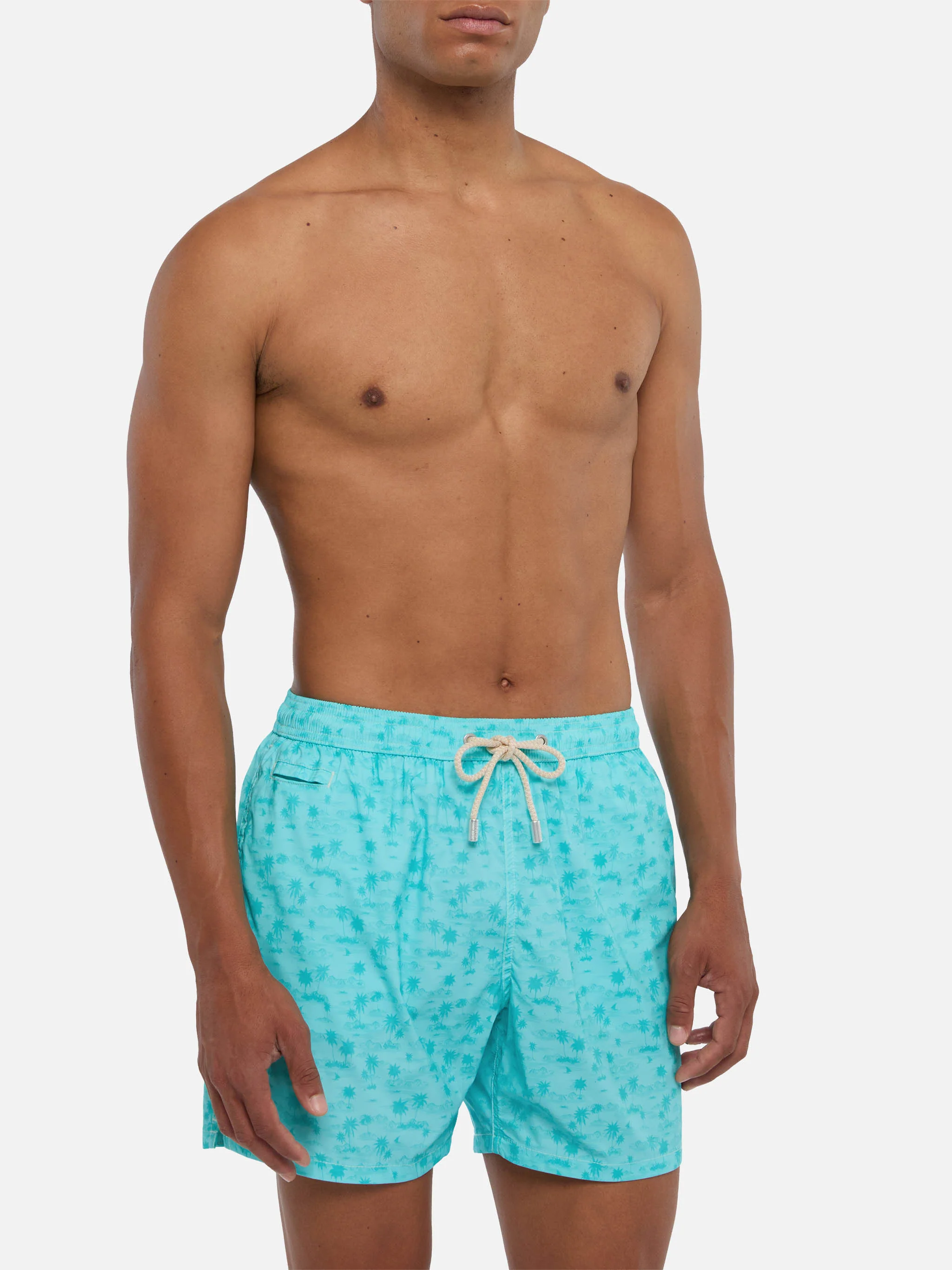 Costume mare Comfort Light con stampa hawaiana - Image 3