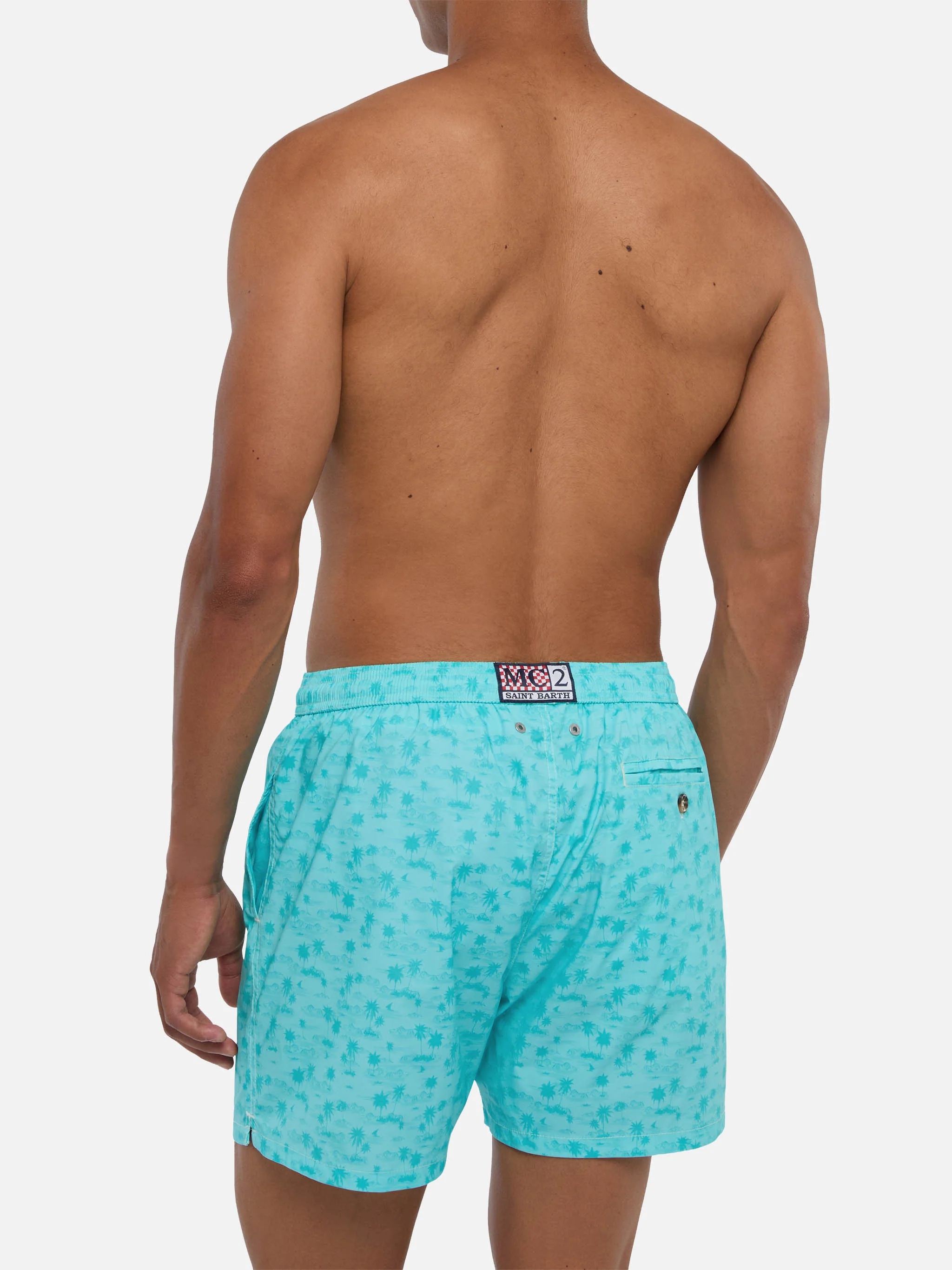 Costume mare Comfort Light con stampa hawaiana - Image 5