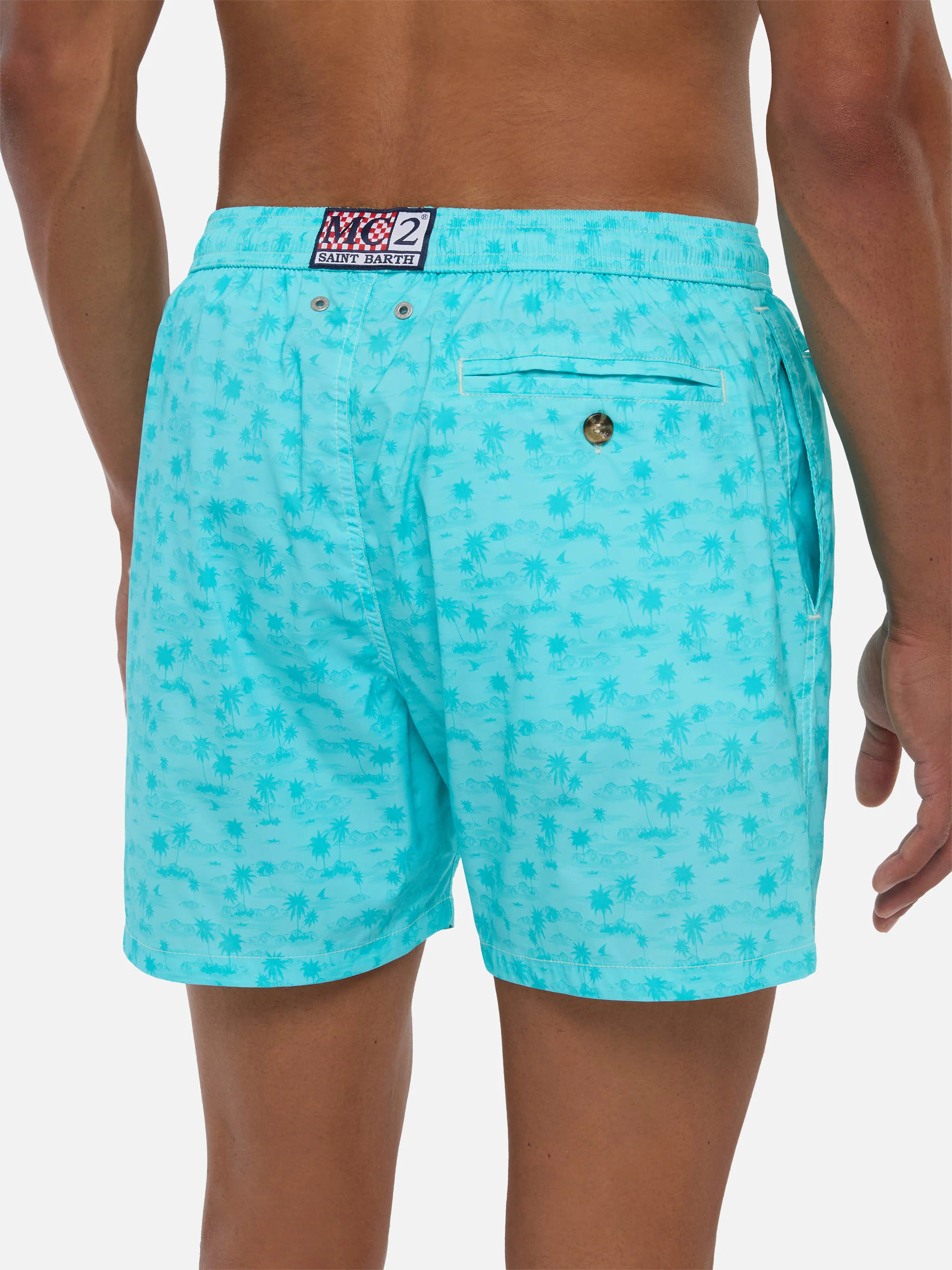 Costume mare Comfort Light con stampa hawaiana - Image 6