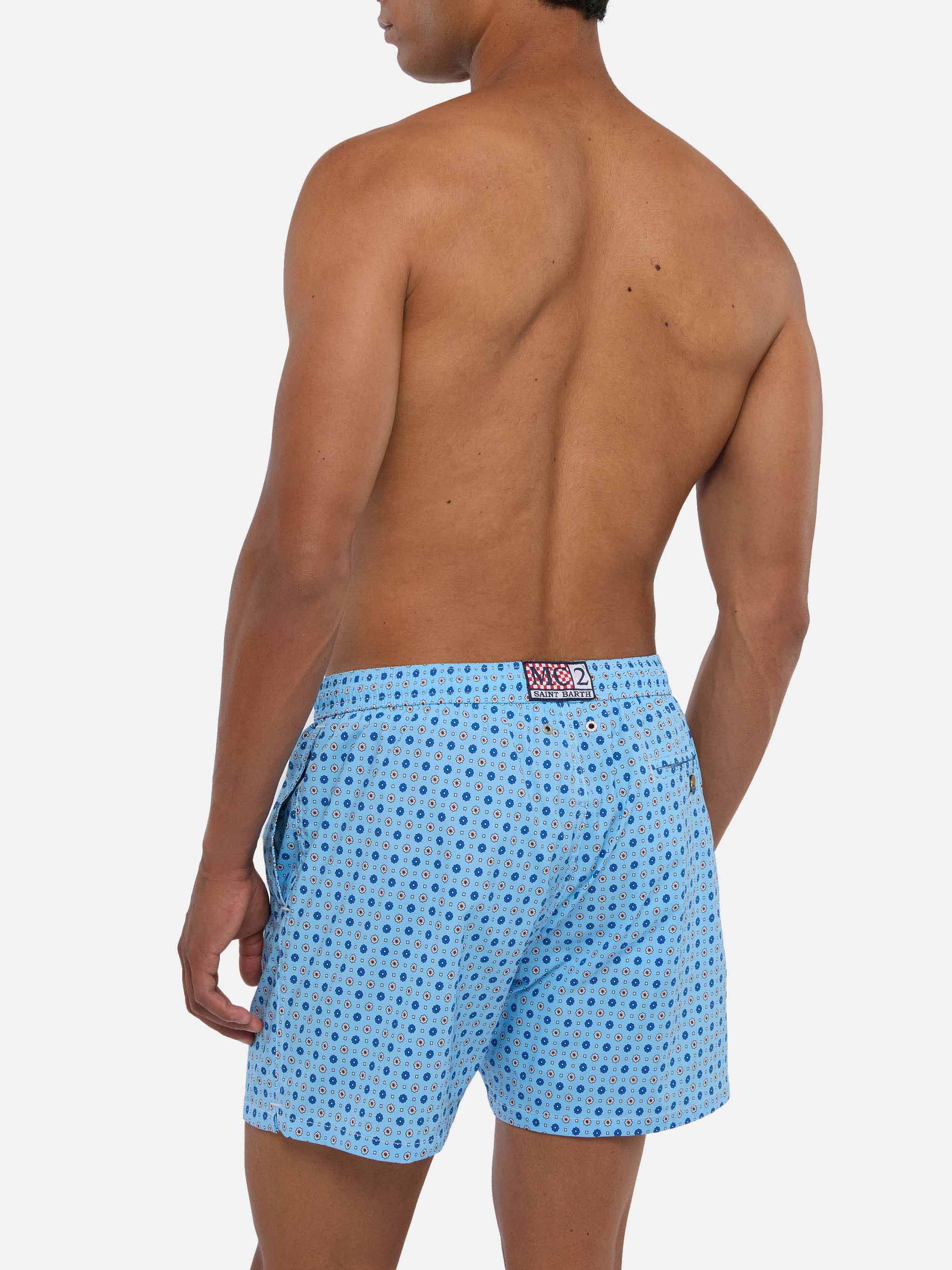 Costume mare Comfort Light con stampa micro cravatta - Image 5