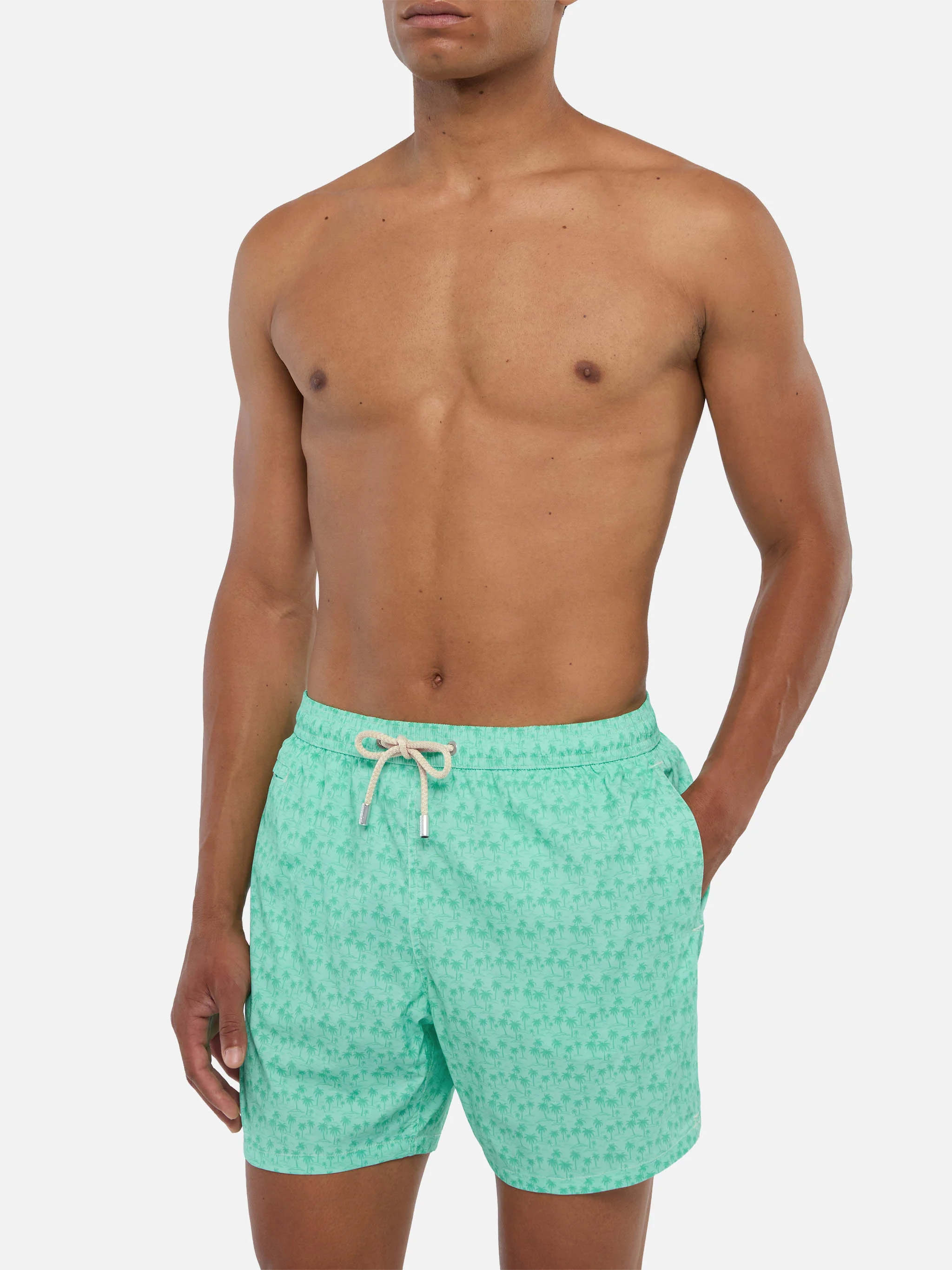 Costume mare Comfort Light con stampa palme - Image 3