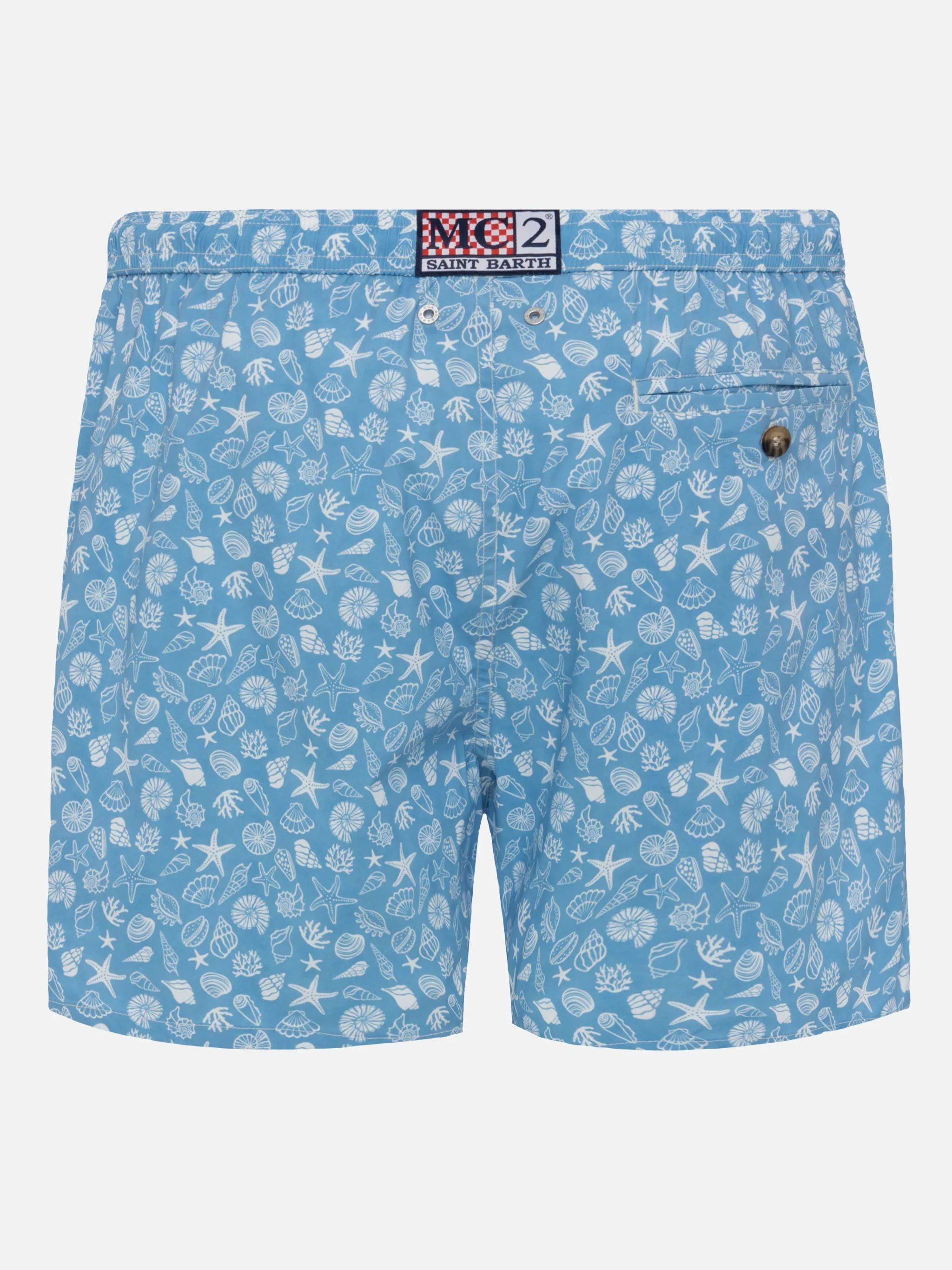 Costume mare Comfort Light con stampa conchiglie tropicali - Image 3