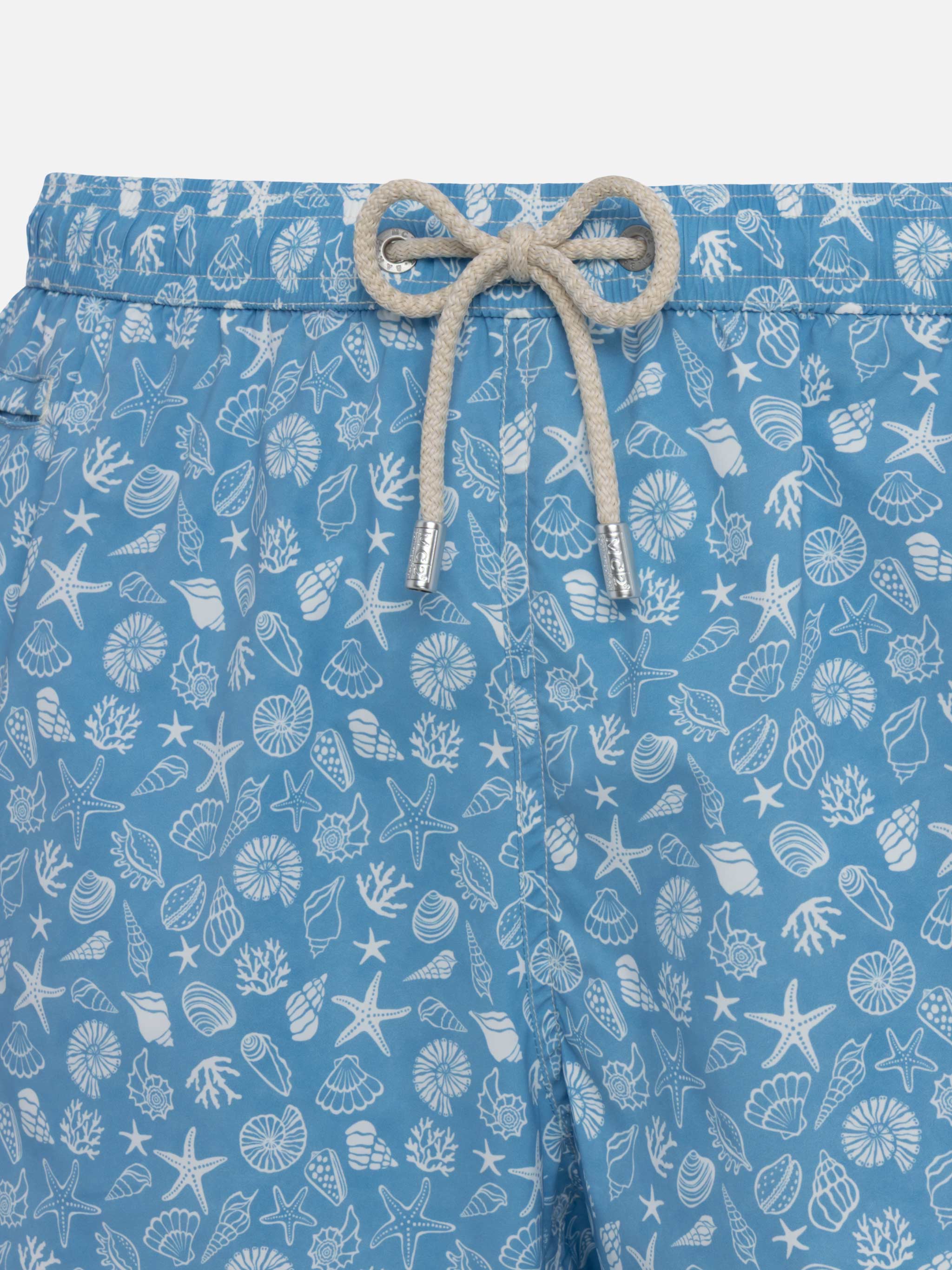 Costume mare Comfort Light con stampa conchiglie tropicali - Image 4