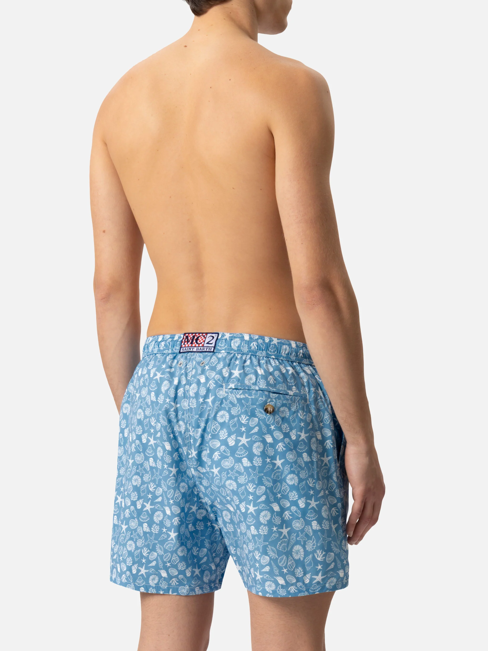 Costume mare Comfort Light con stampa conchiglie tropicali - Image 7