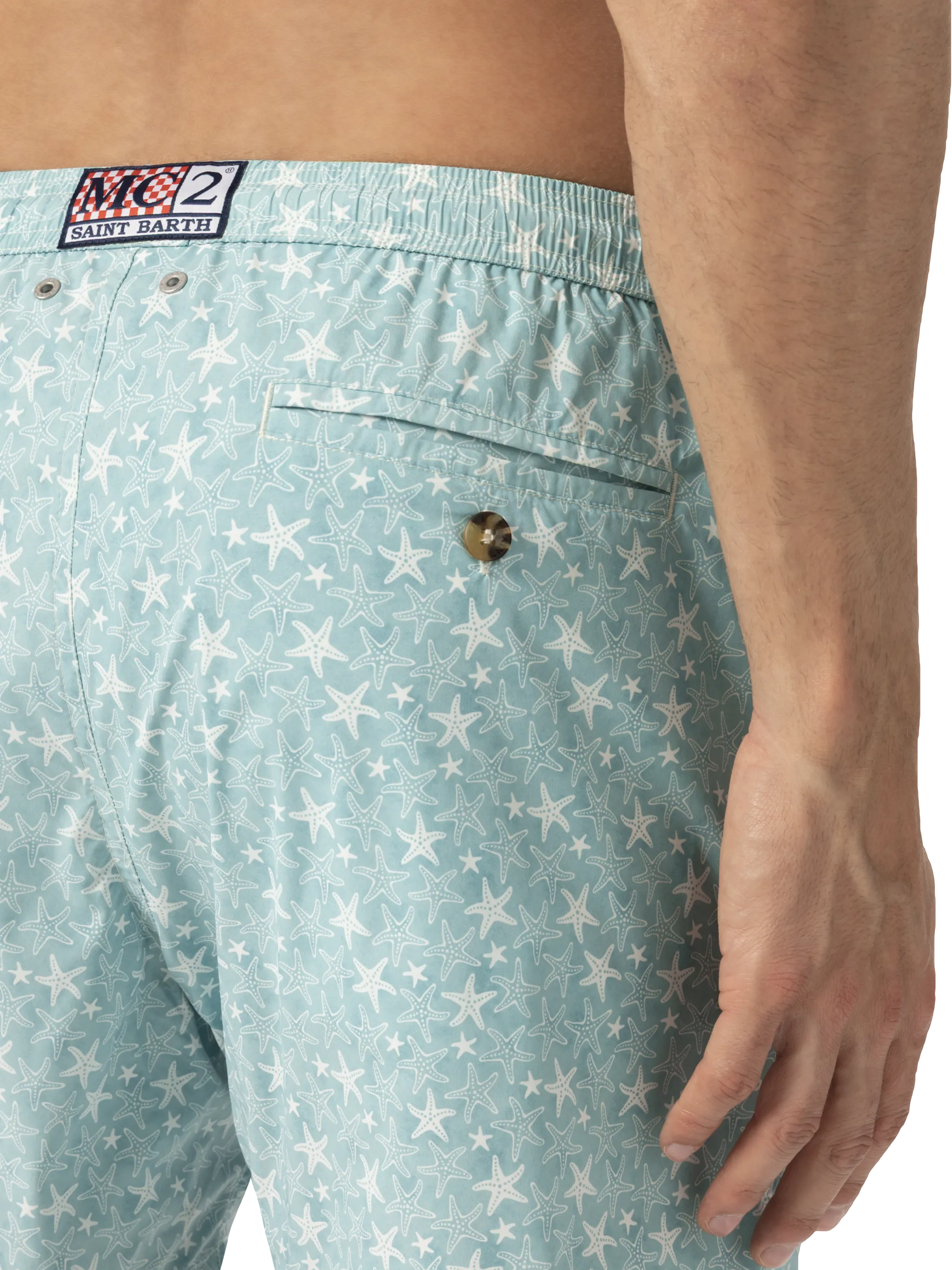 Costume mare Comfort Light con stampa conchiglie tropicali - Image 8