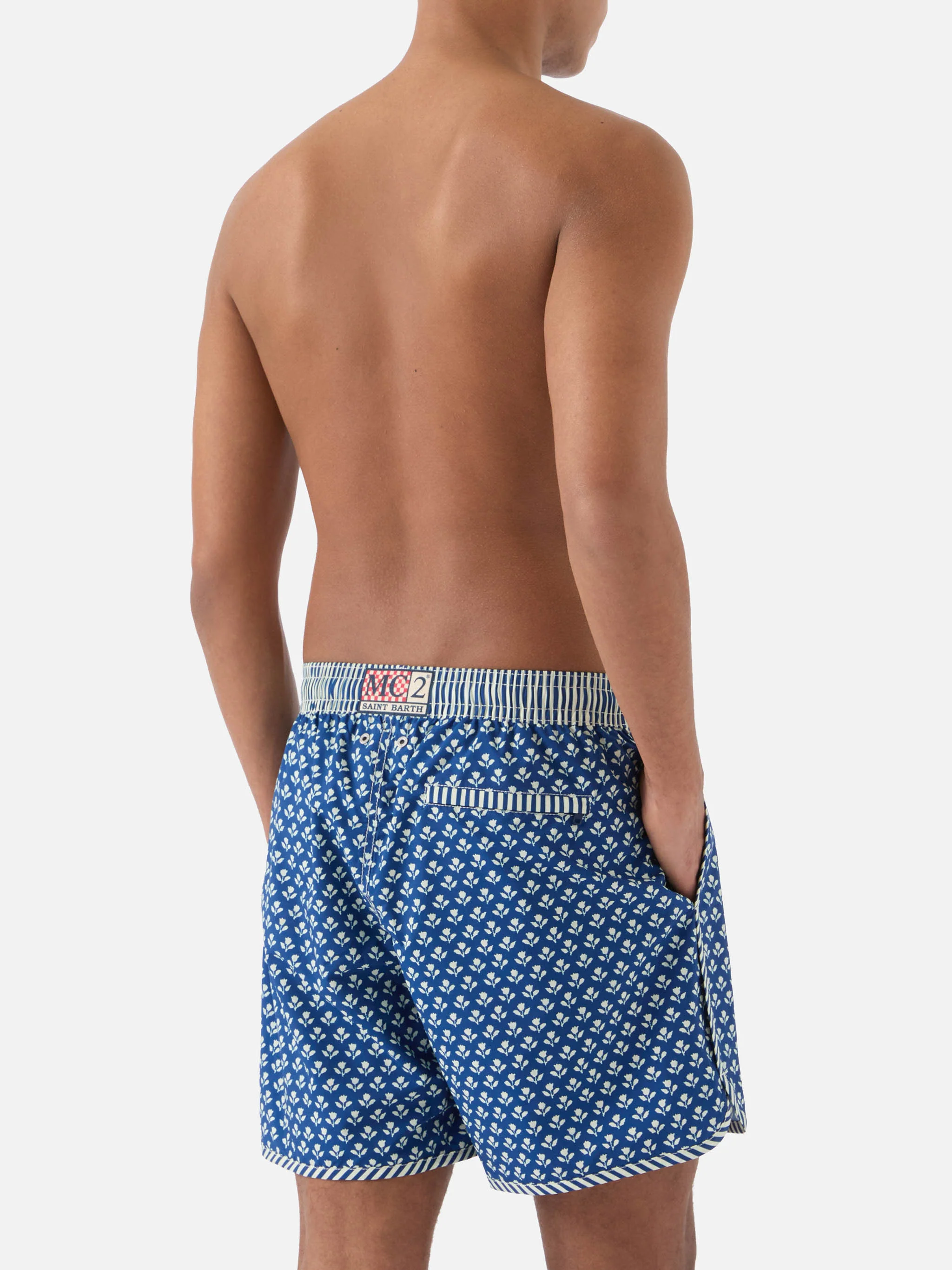 Costume mare Comporta con fantasia batik floreale - Image 5