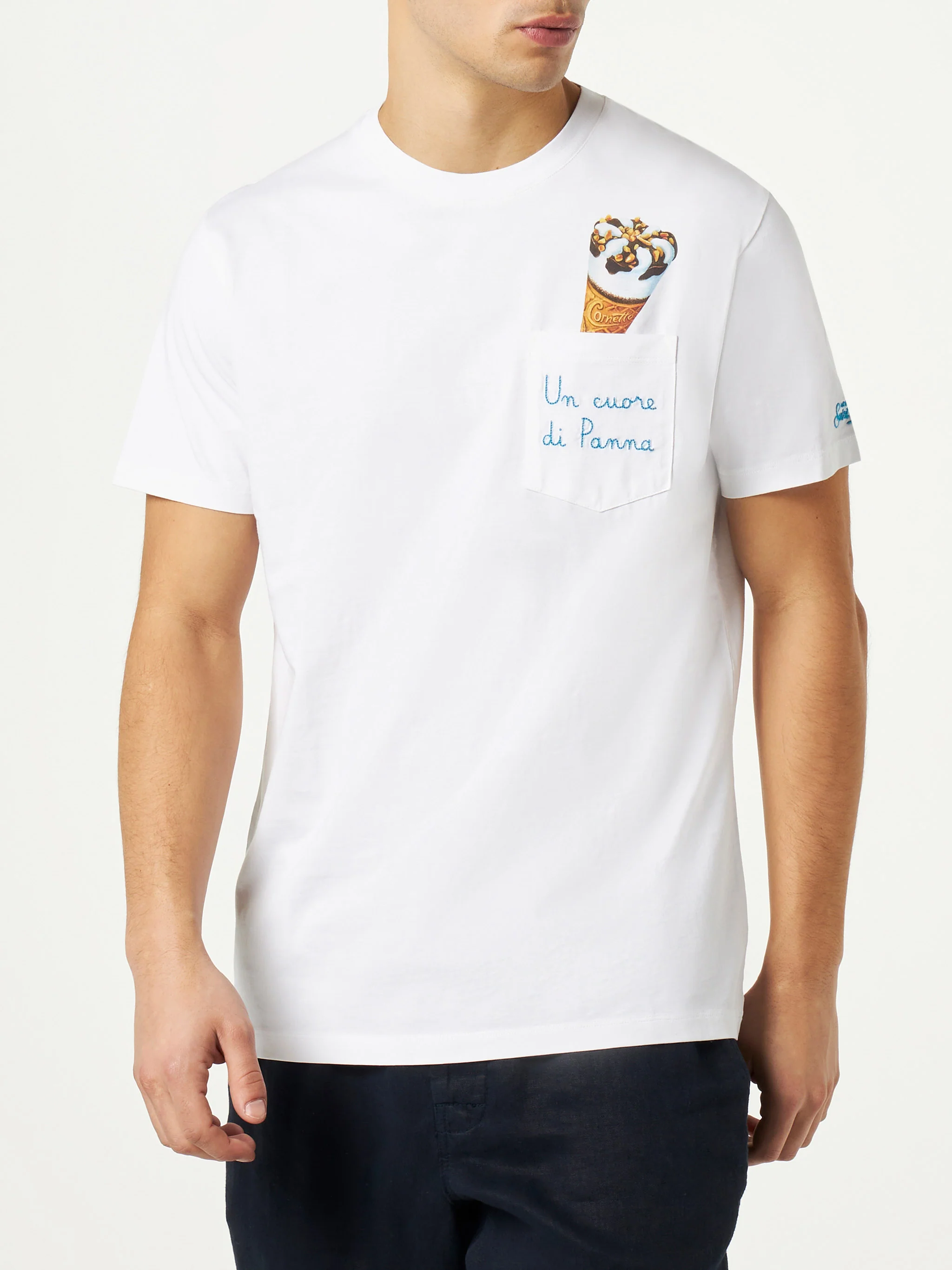 T-shirt Cornetto in cotone con ricamo | Algida® Edizione Speciale - Image 3