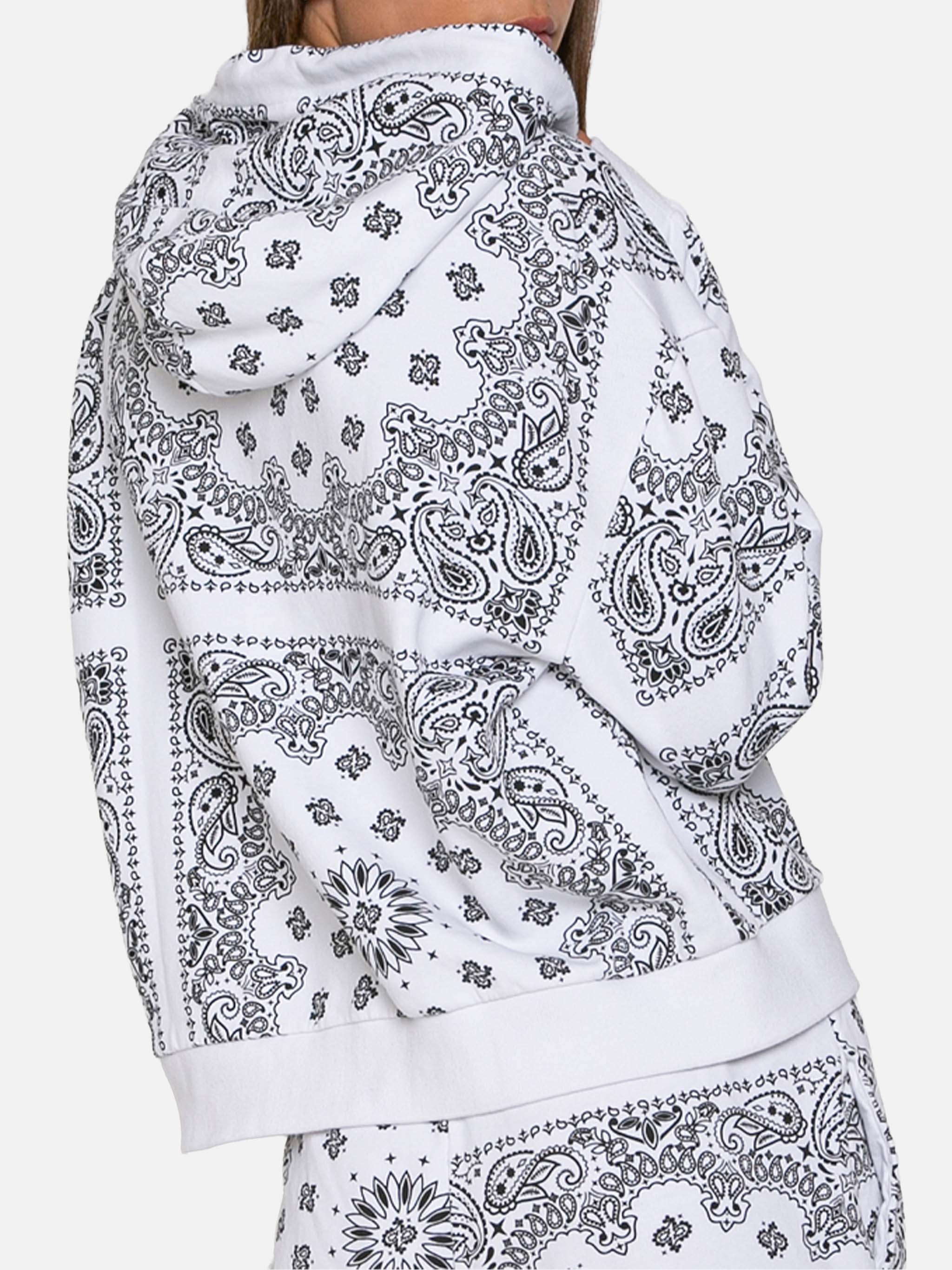 Felpa con cappuccio bandana in cotone con ricamo Saint Barth - Image 5