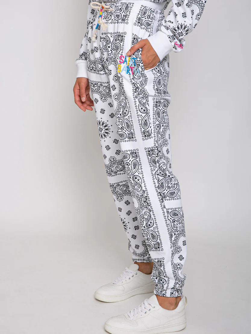 Joggers bandana in cotone con ricamo Saint Barth - Image 3