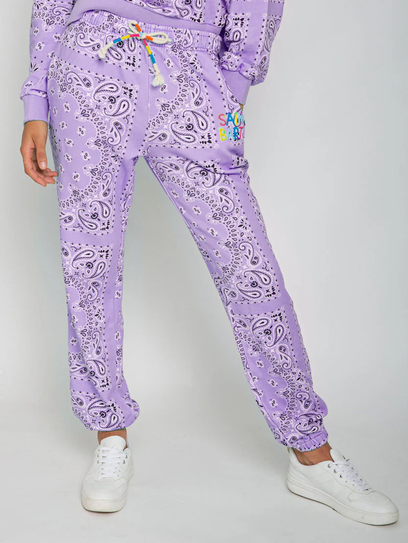 Joggers bandana in cotone con ricamo Saint Barth - Image 3