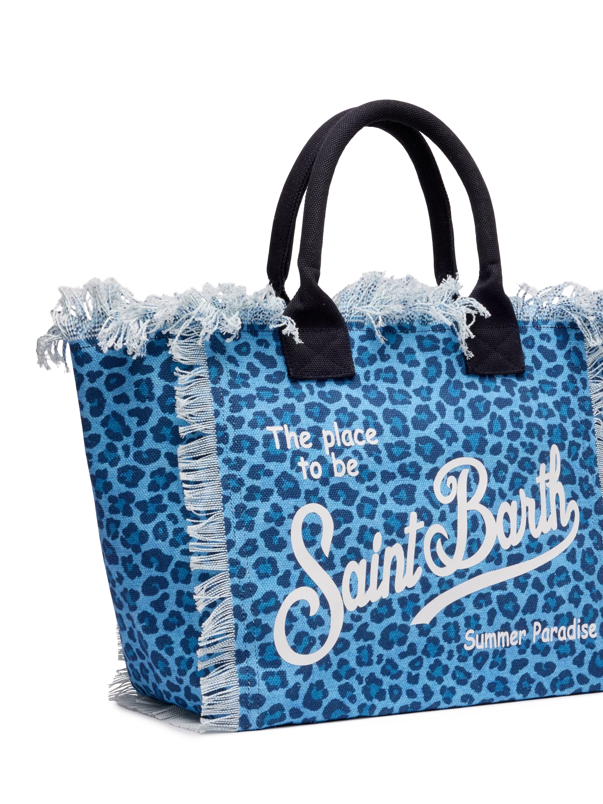 Borsa a spalla Vanity in canvas di cotone con stampa animalier - Image 3