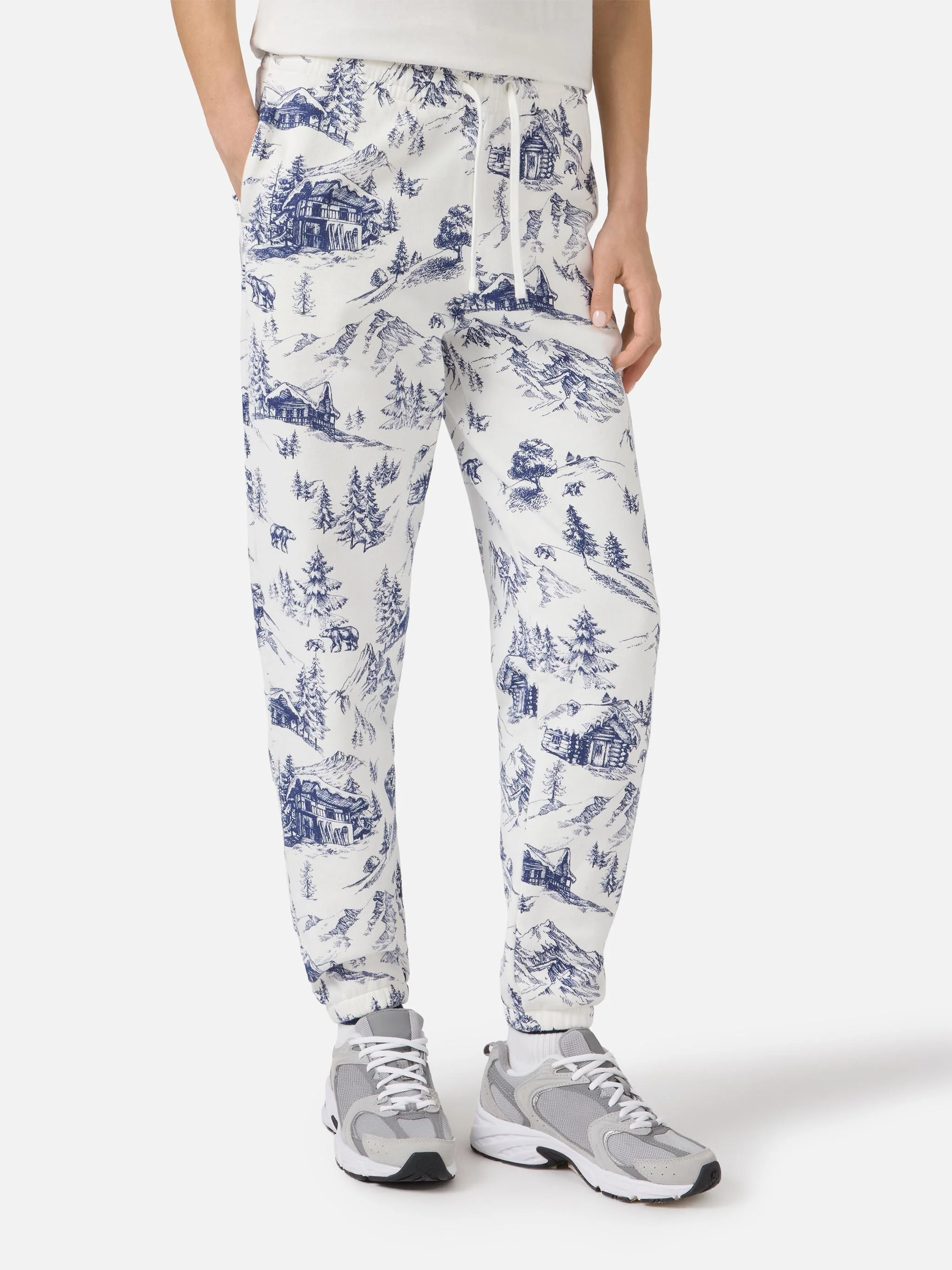 Pantalone in felpa Odalys con stampa toile de jouy - Image 2