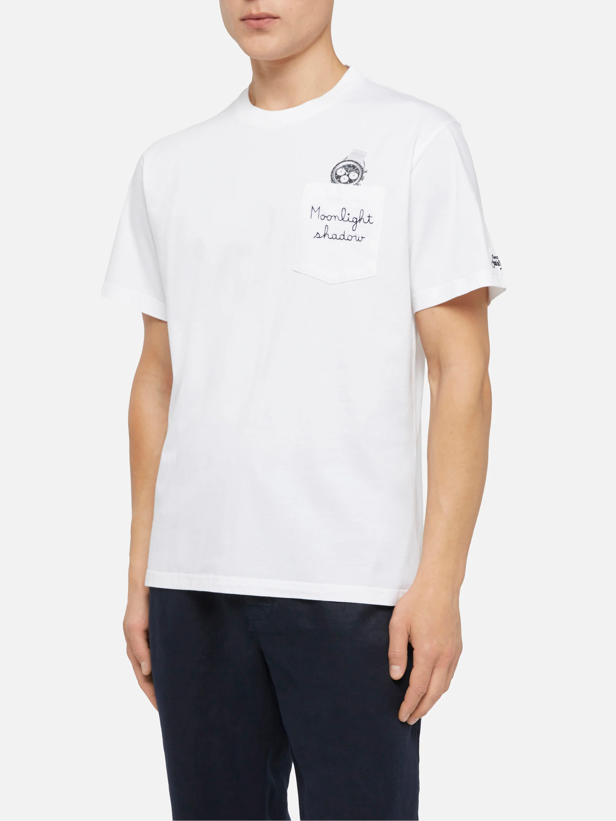 Tshirt in cotone Austin con ricamo e stampa orologio - Image 3