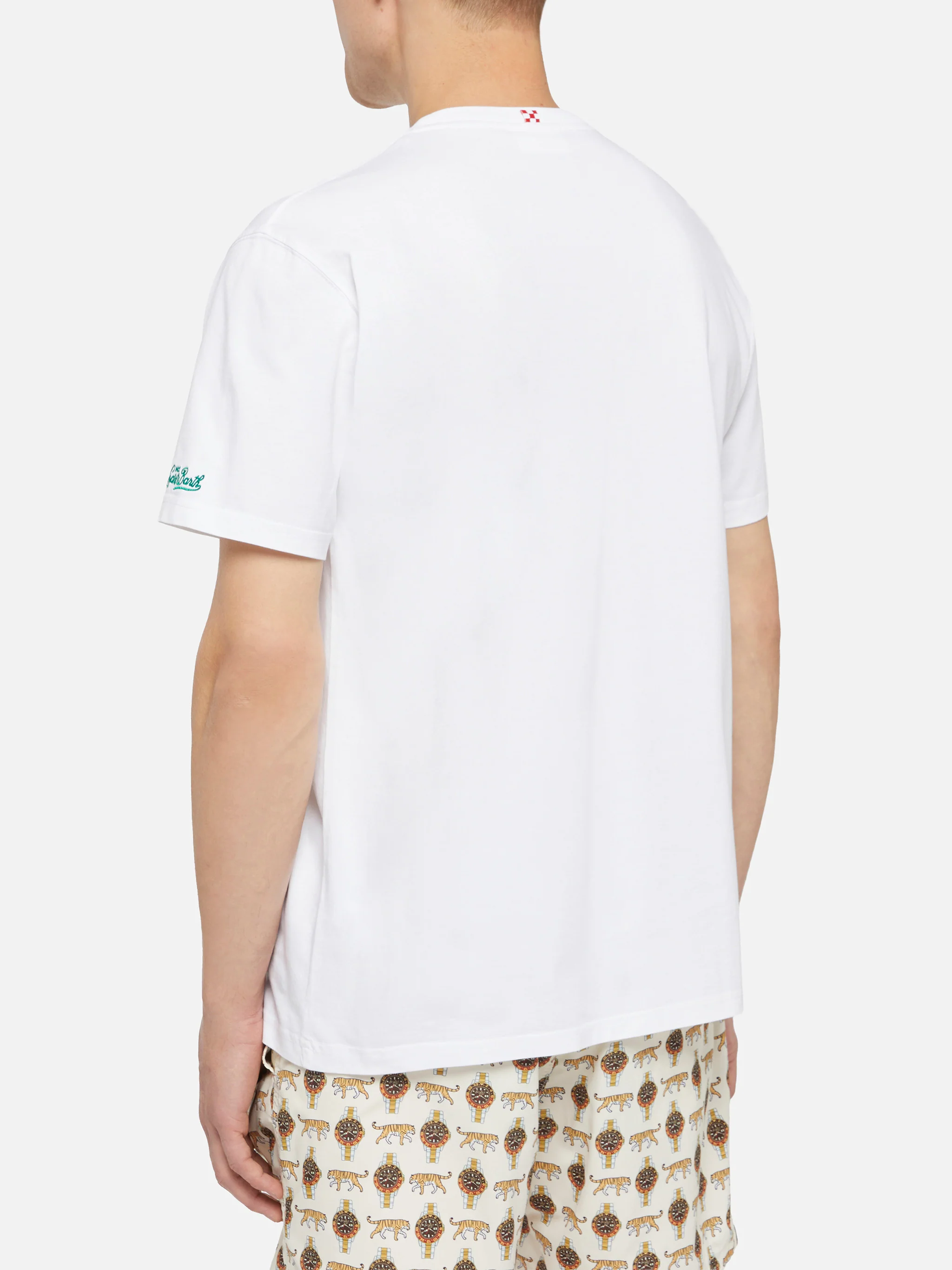 Tshirt in cotone Austin con ricamo e stampa orologio - Image 4